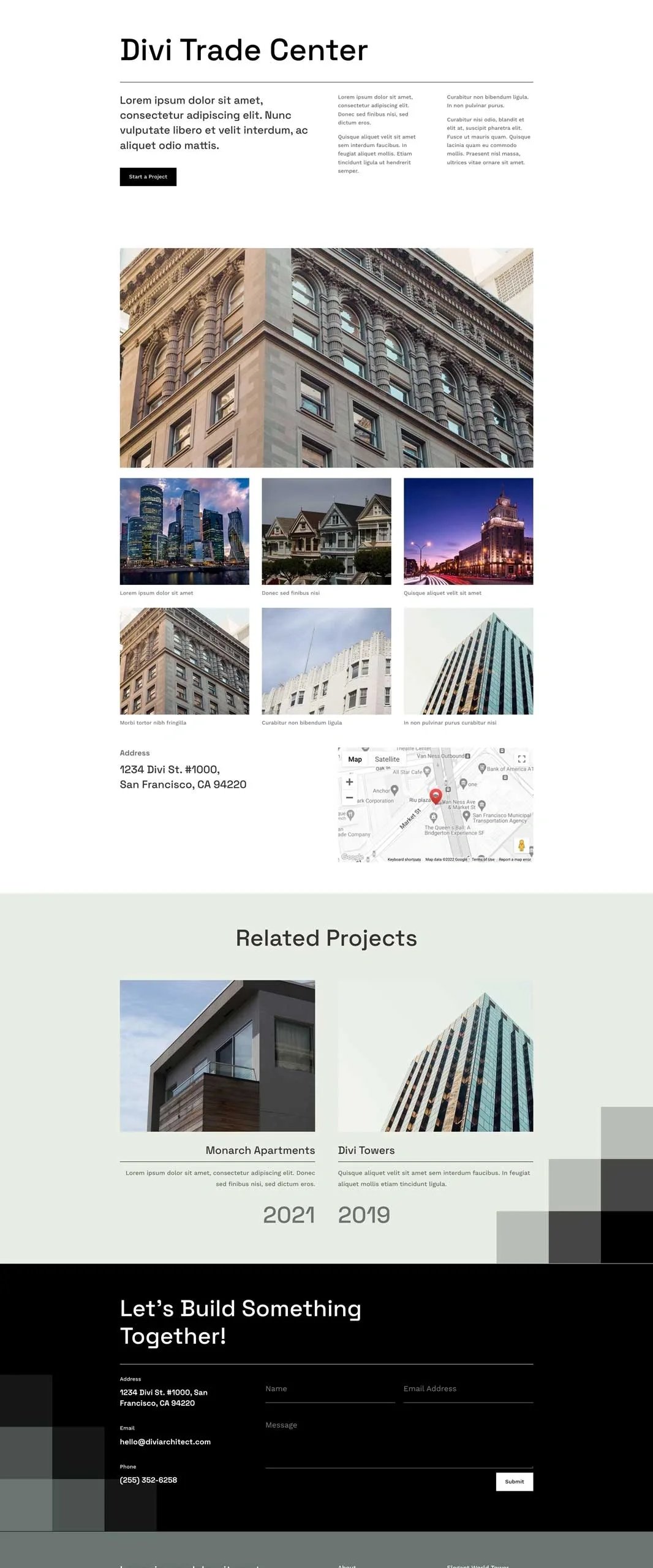 建筑师项目页面