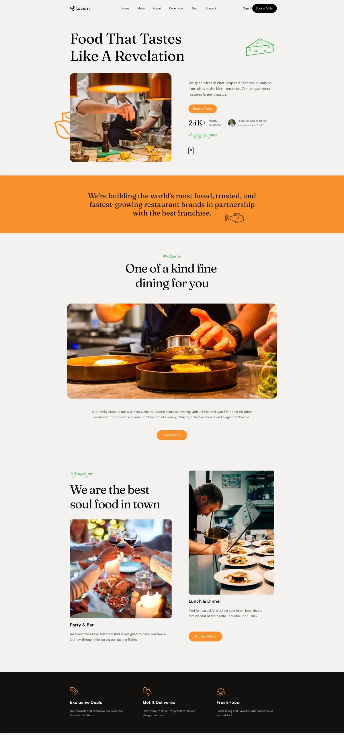 Tavern 餐饮品牌WordPress模板