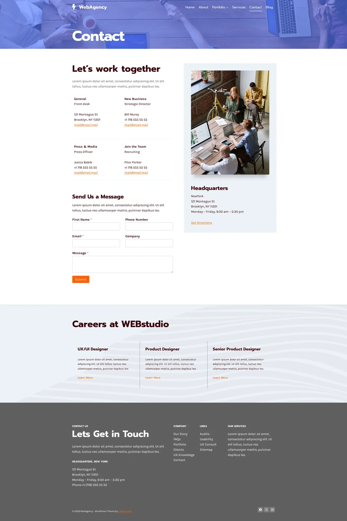 Web Agency 06 联络我们