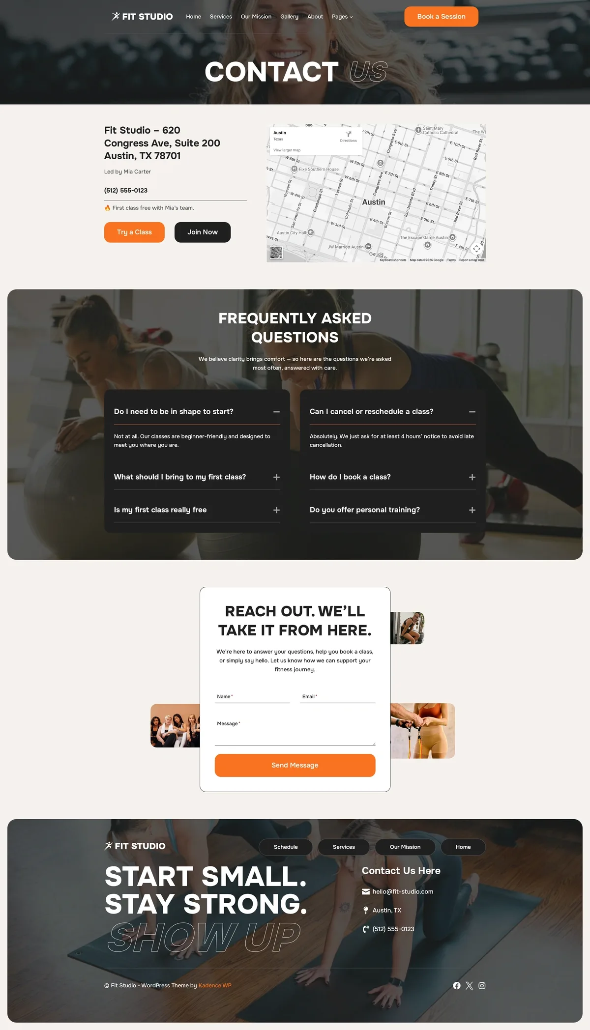 Fit Studio 08 联络