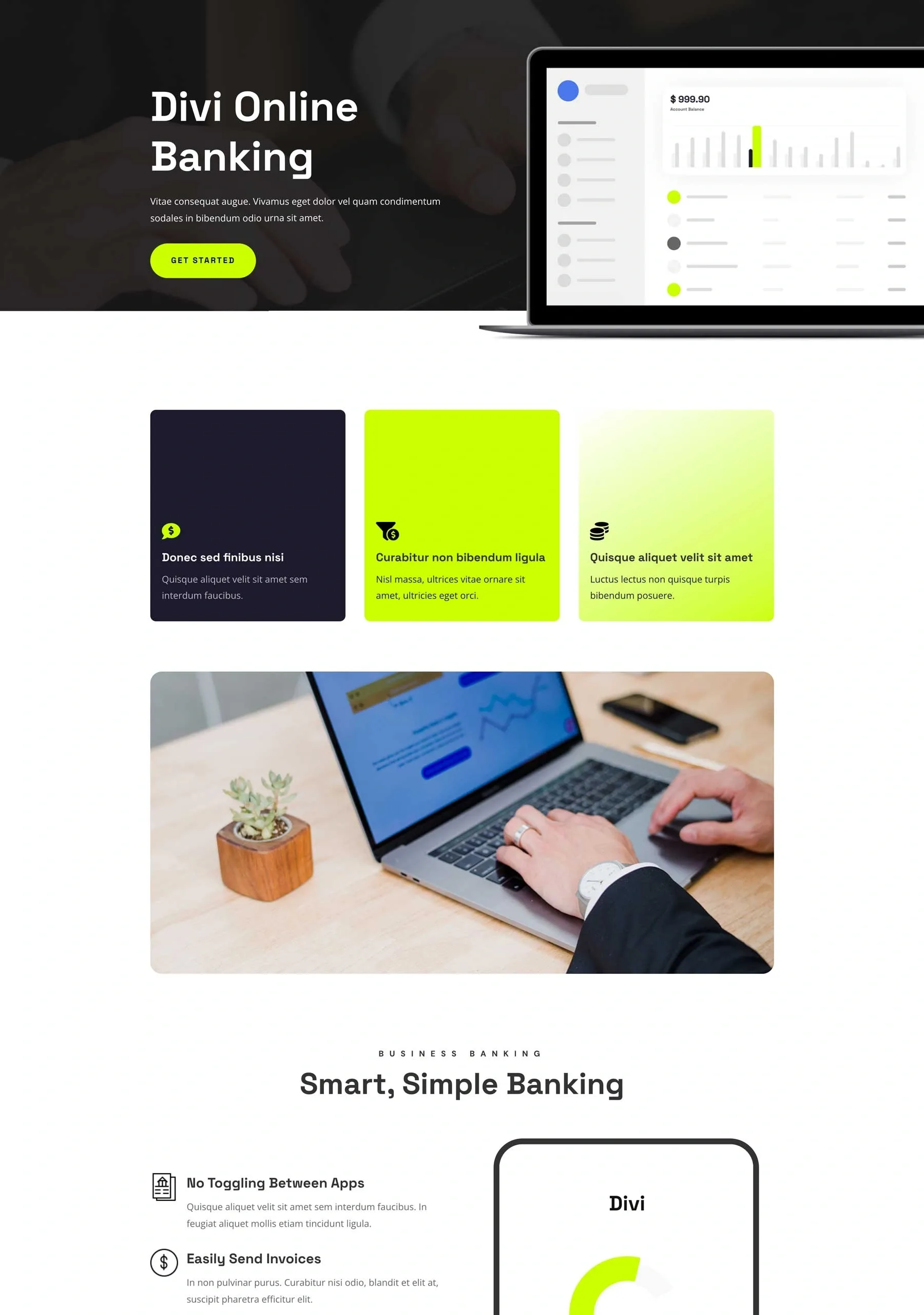 Online Banking 金融保险WordPress模板