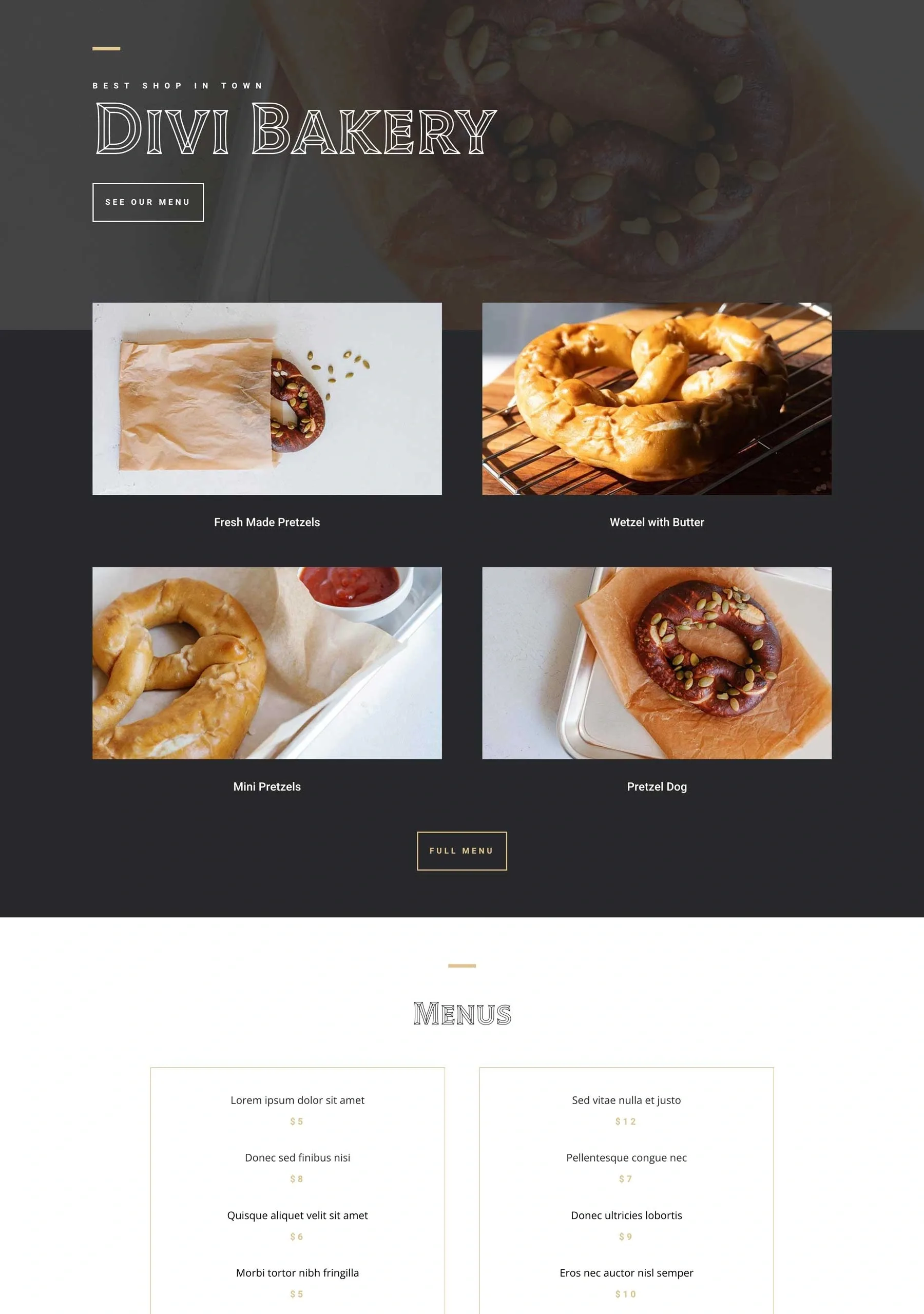 Bake Shop 餐饮品牌WordPress模板