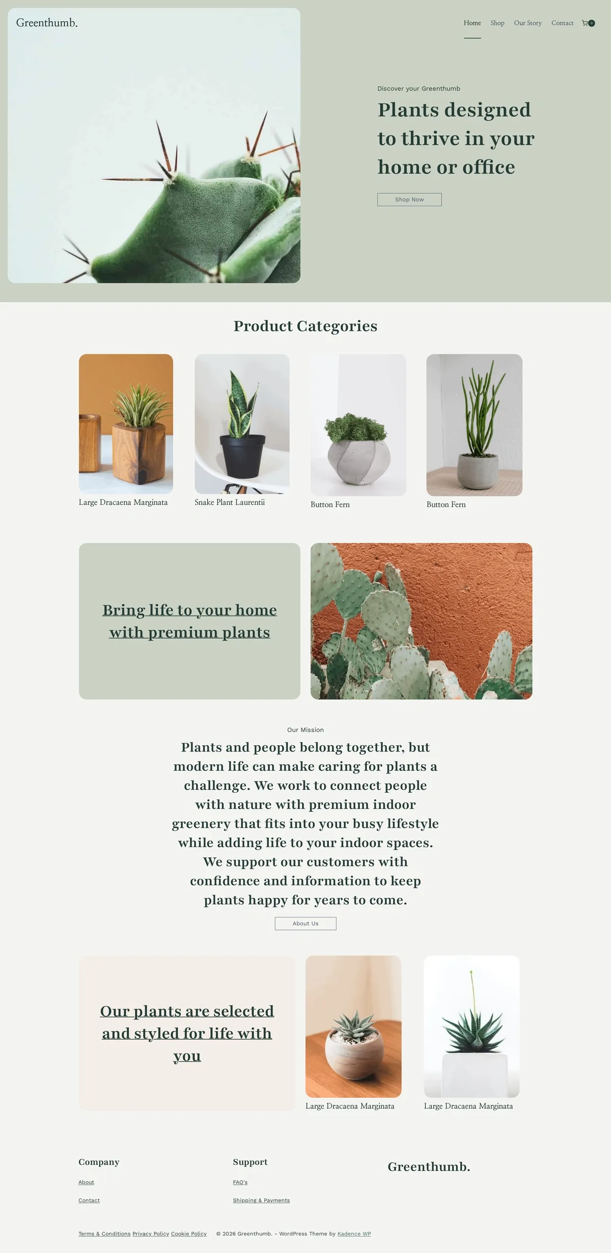 Greenthumb 绿植园艺WordPress模板