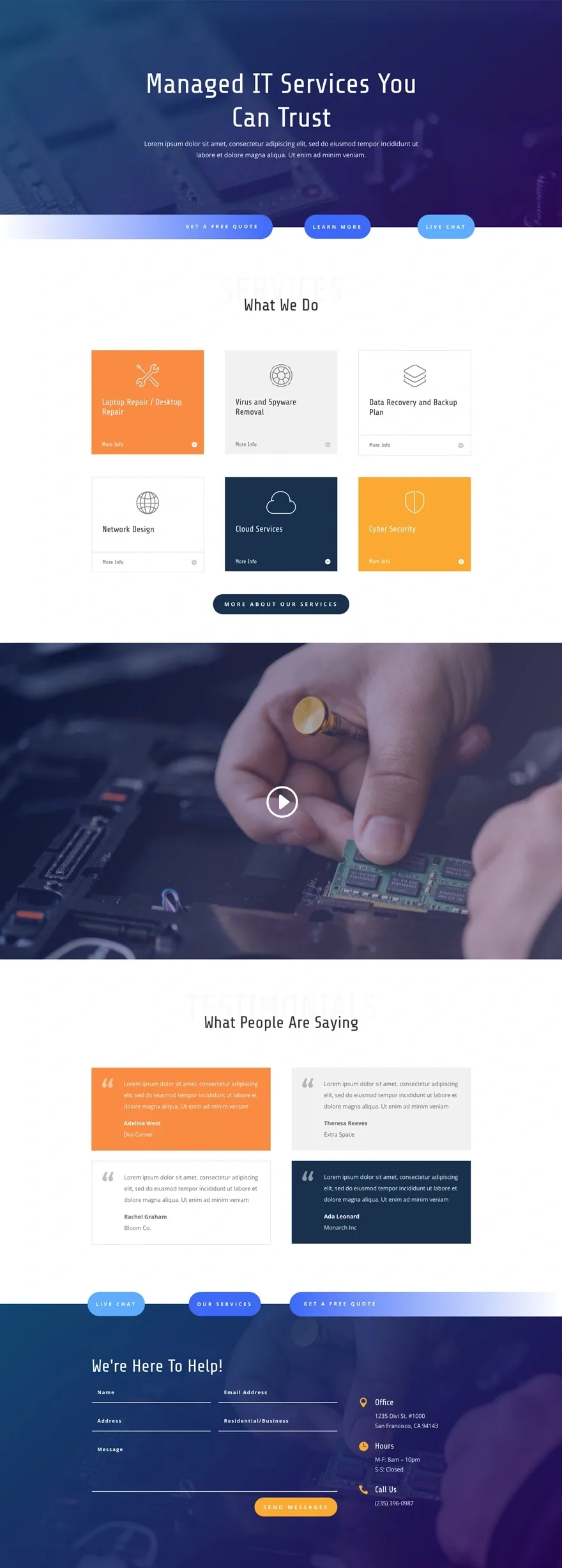 IT Services 信息技术WordPress模板