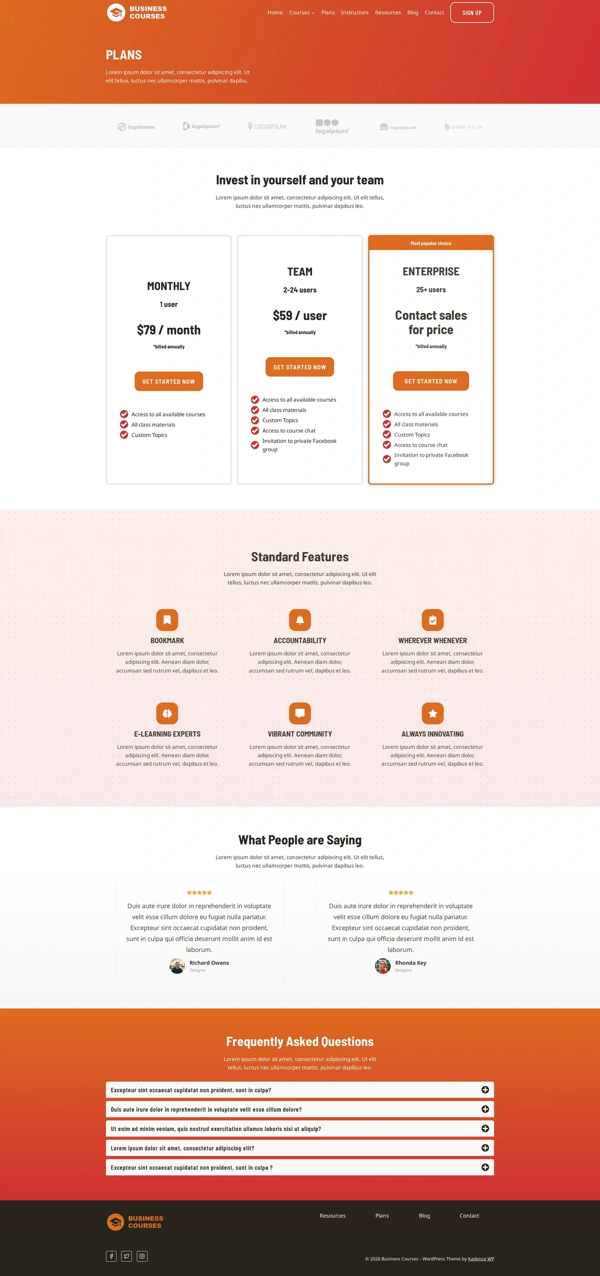 Business Courses 06 方案