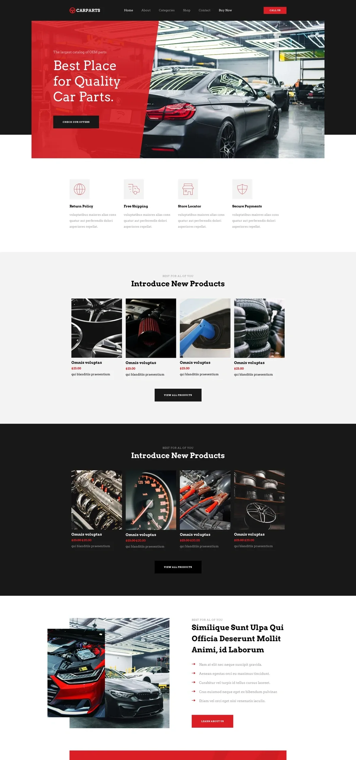 Car Parts 汽车服务WordPress模板