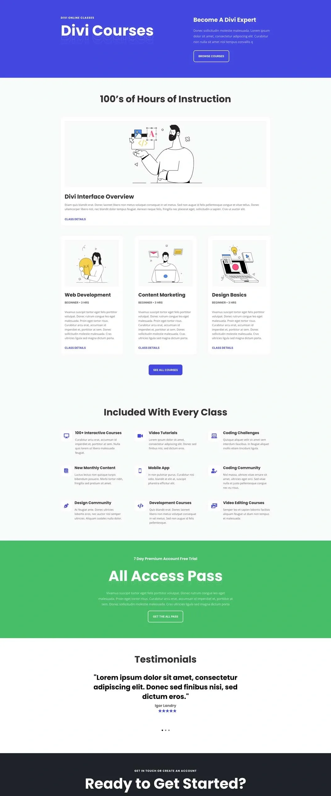 Learning Management System 教育课程WordPress模板