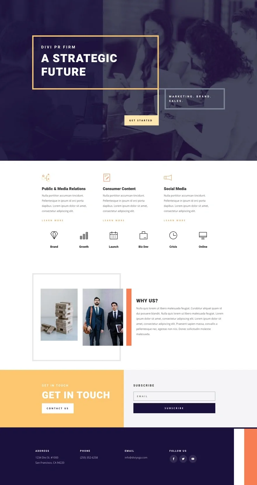 PR Firm 公关公司WordPress模板