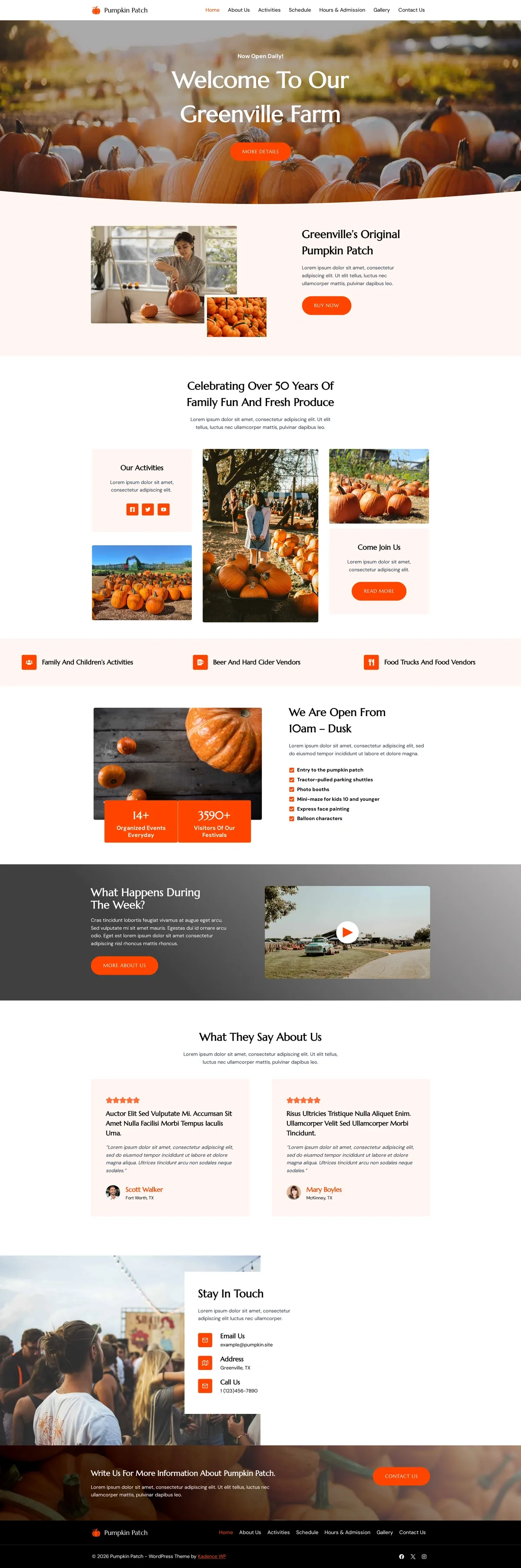 Pumpkin Patch 南瓜农场WordPress模板