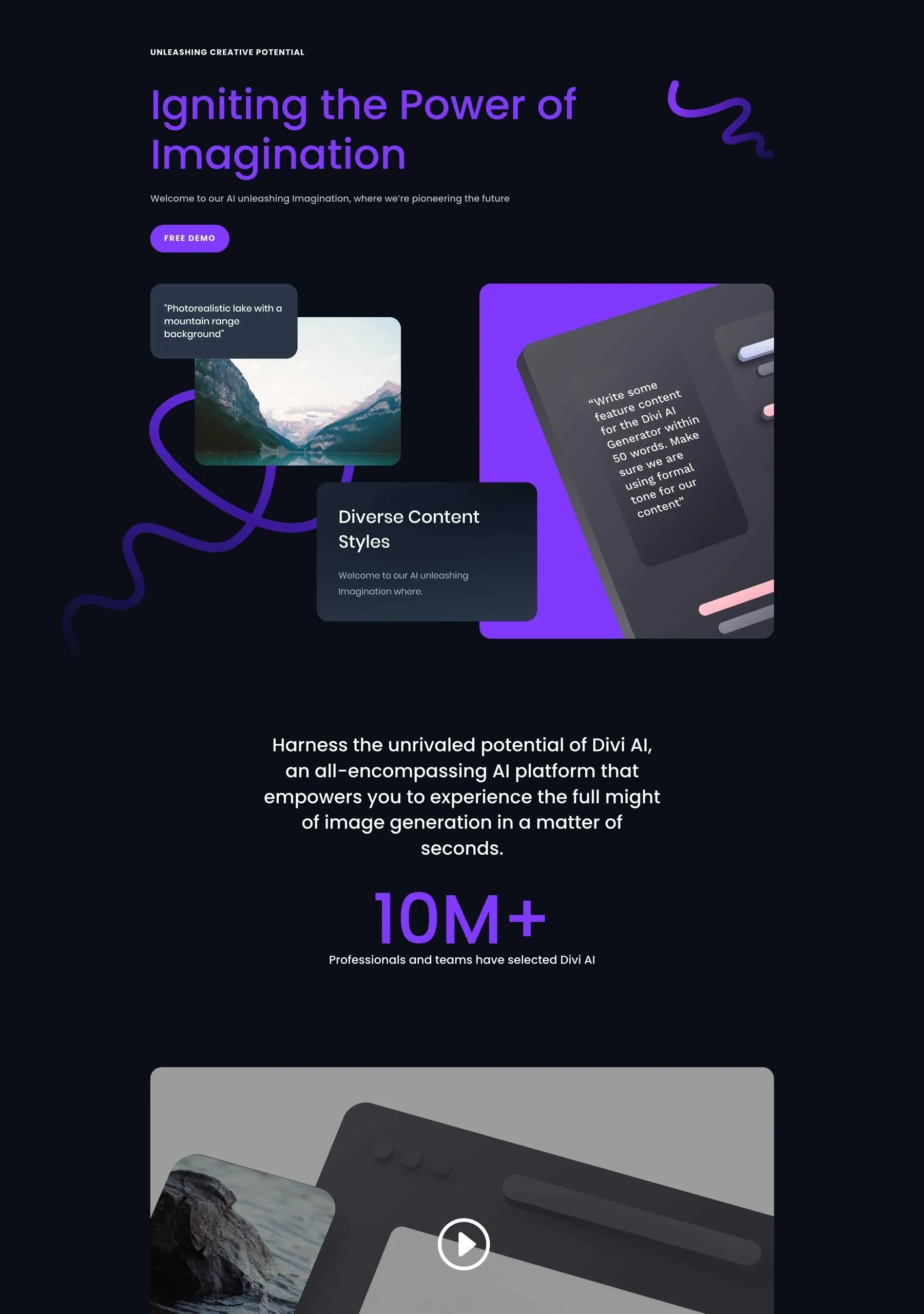 AI Generator 软件App产品WordPress模板