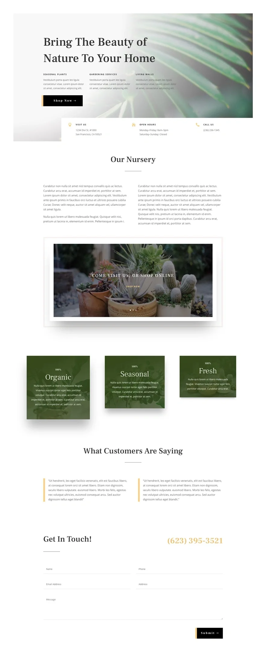 Plant Nursery 绿植园艺 绿植园艺WordPress模板