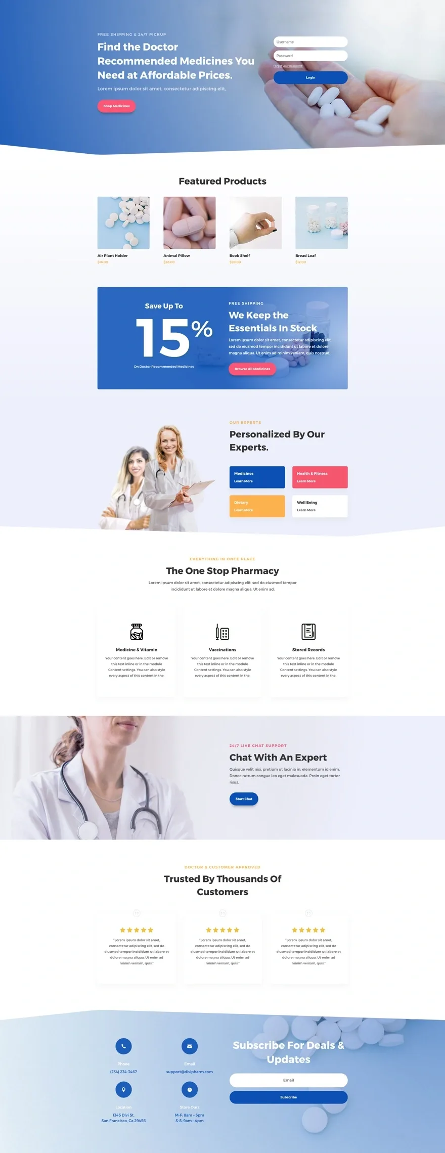Pharmacy 在线药店WordPress模板