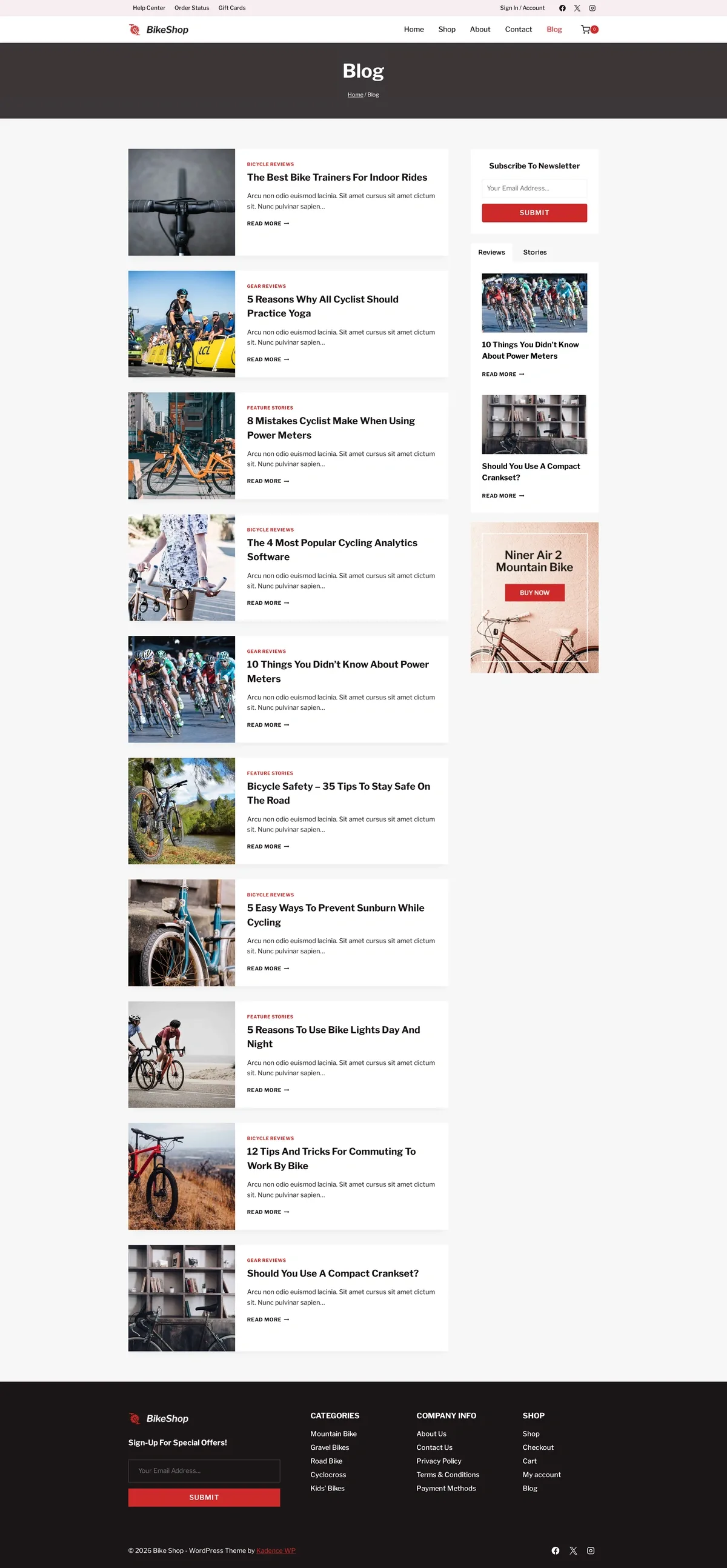 Bike Shop 05 部落格