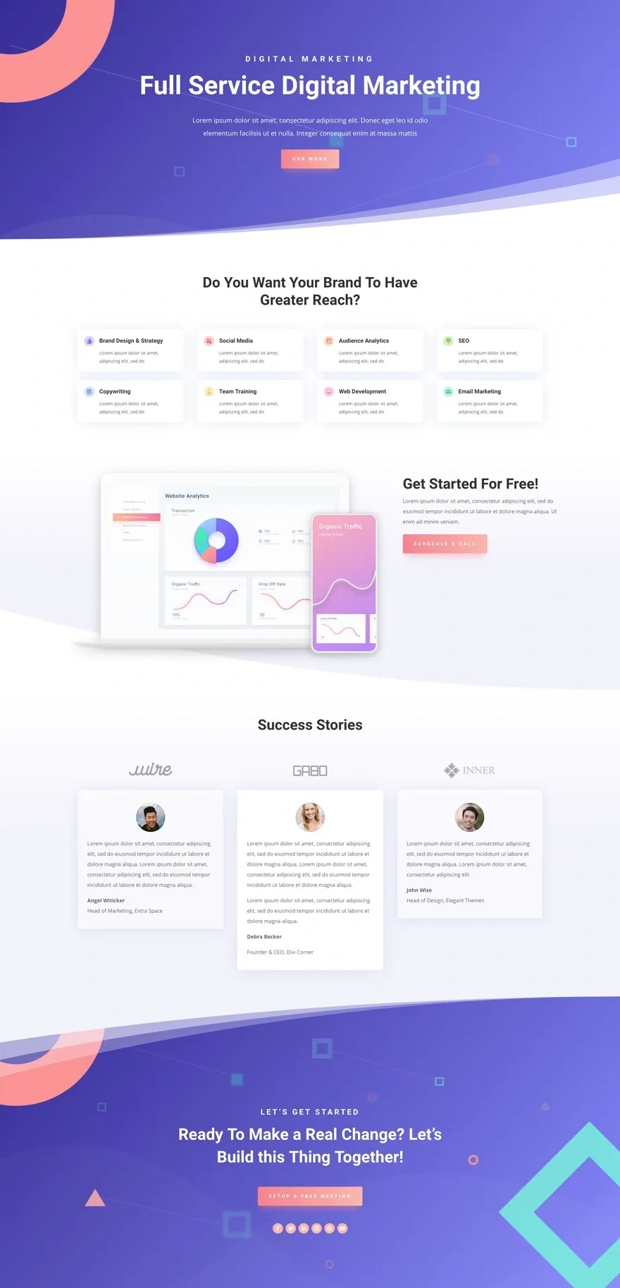 Digital Marketing 数字营销WordPress模板