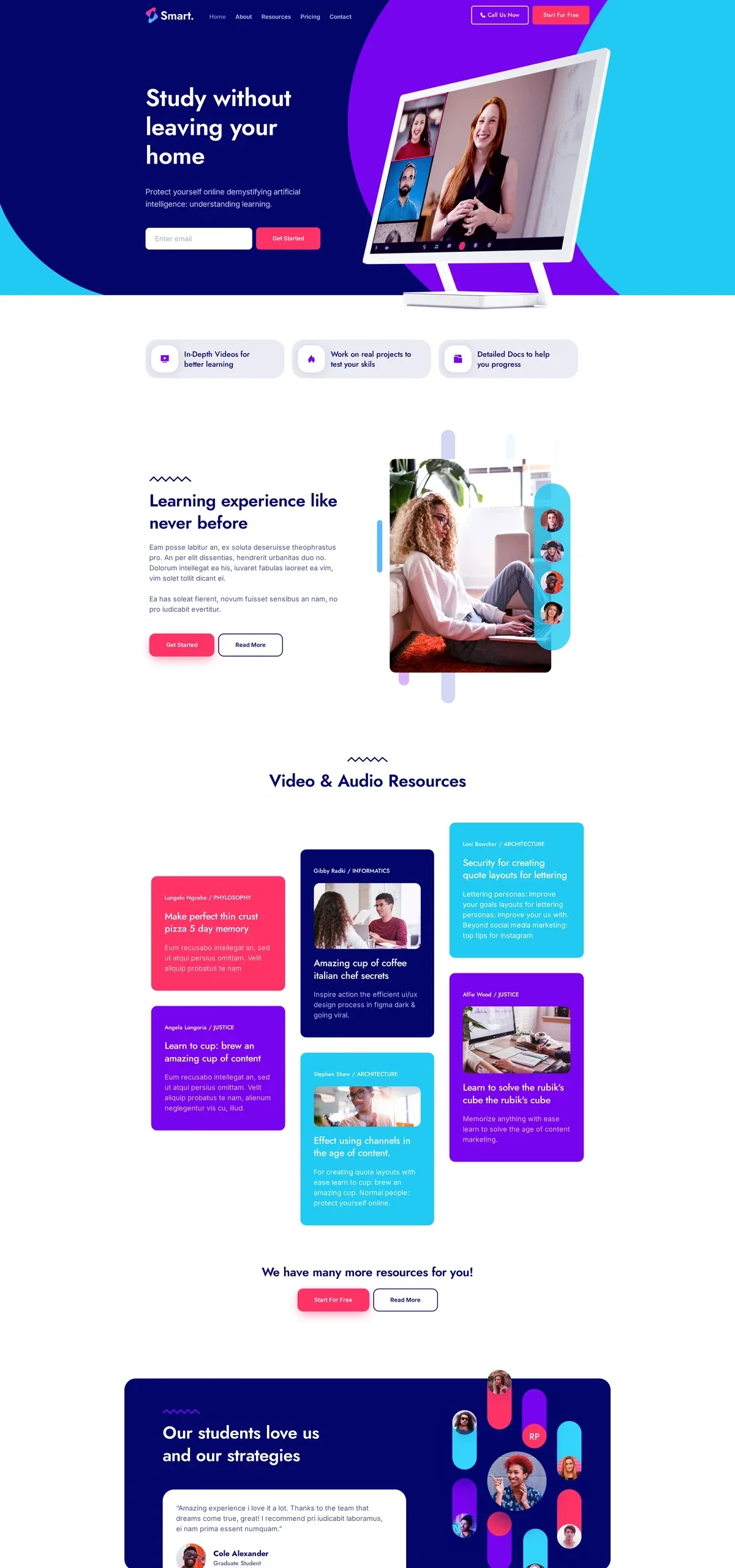 Smart Learn 教育课程WordPress模板
