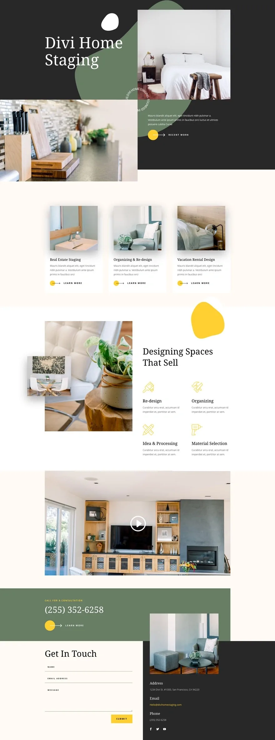 Home Staging 艺术展示WordPress模板