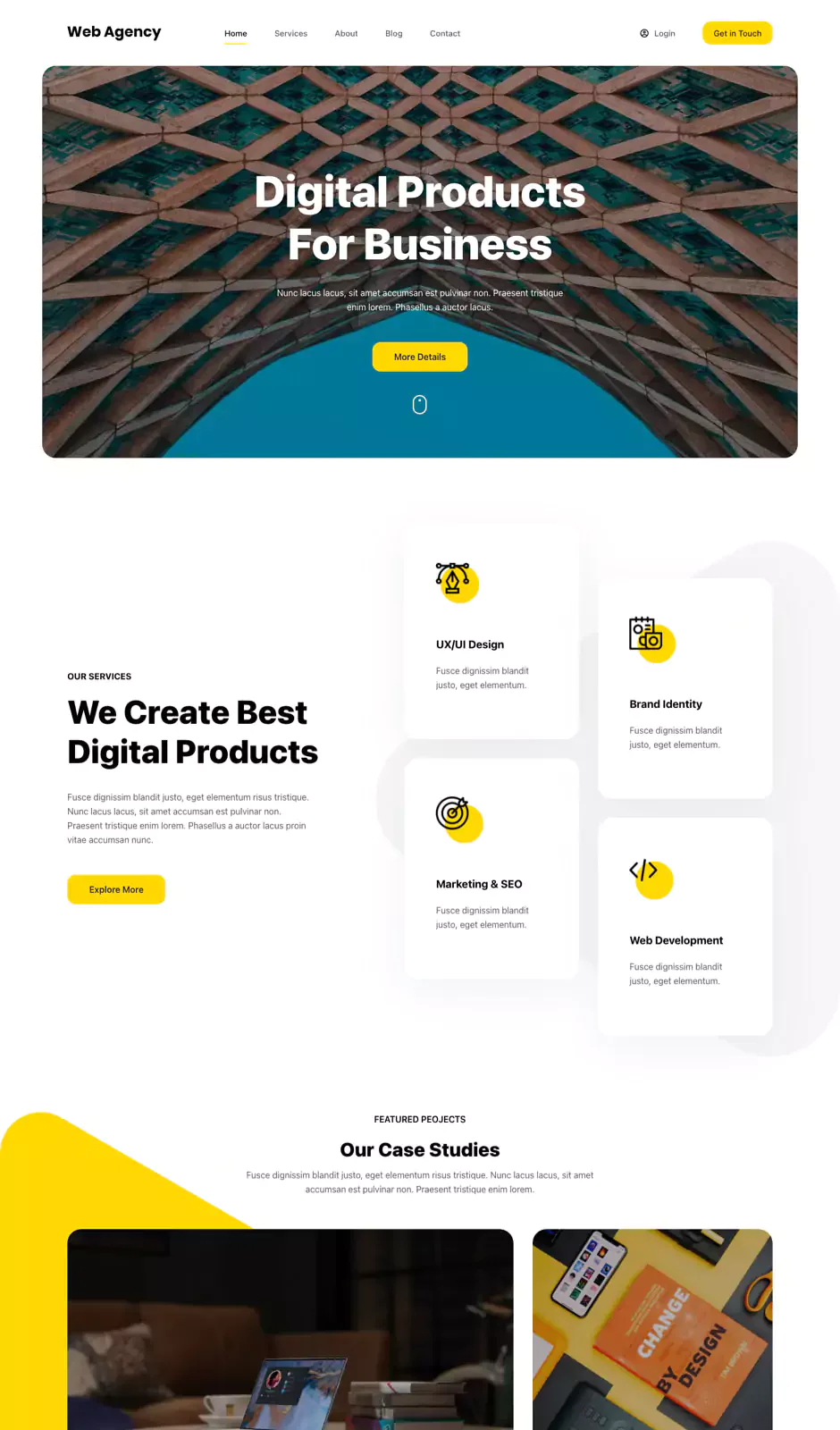 Web Agency 企业顾问WordPress模板