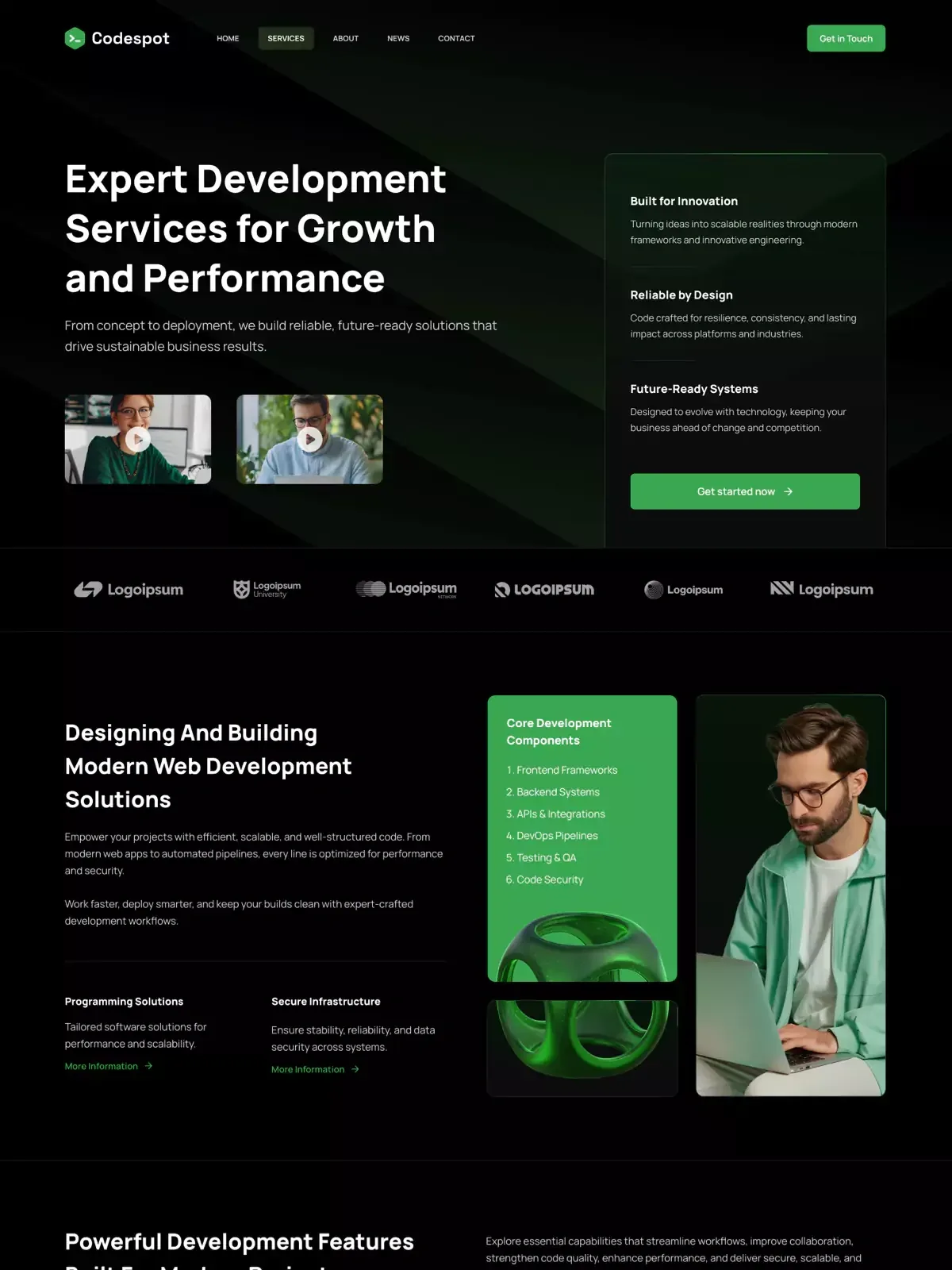 Codespot 服务页面