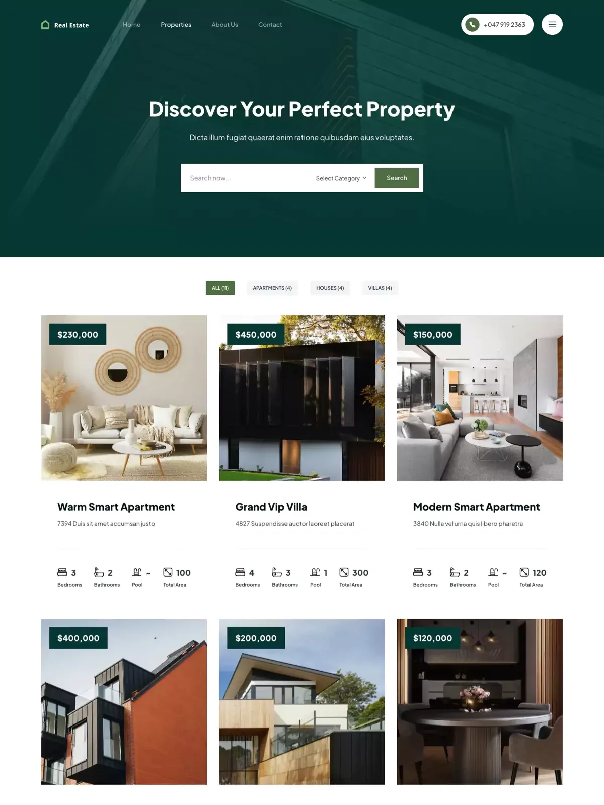 Real Estate 02 汇整页面