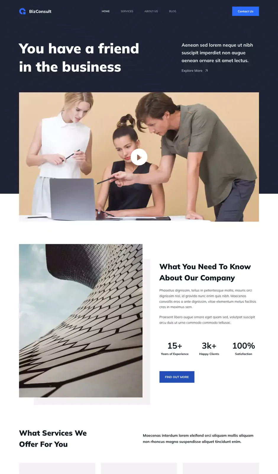 BizConsult 企业顾问WordPress模板