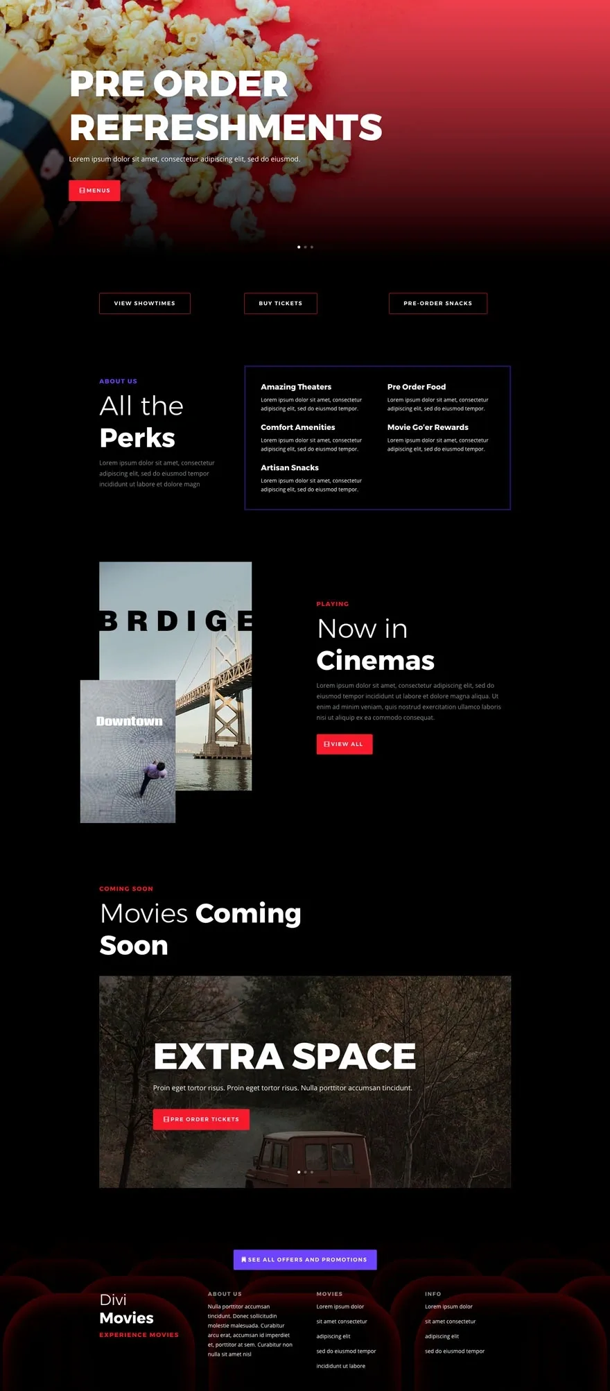 Movie Theater 音乐艺术WordPress模板