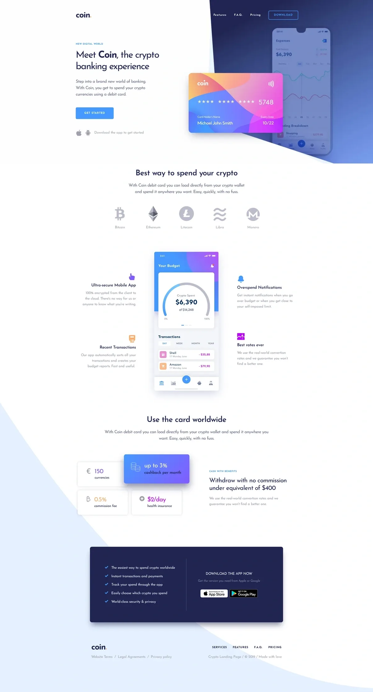 Coin Finance 金融保险WordPress模板