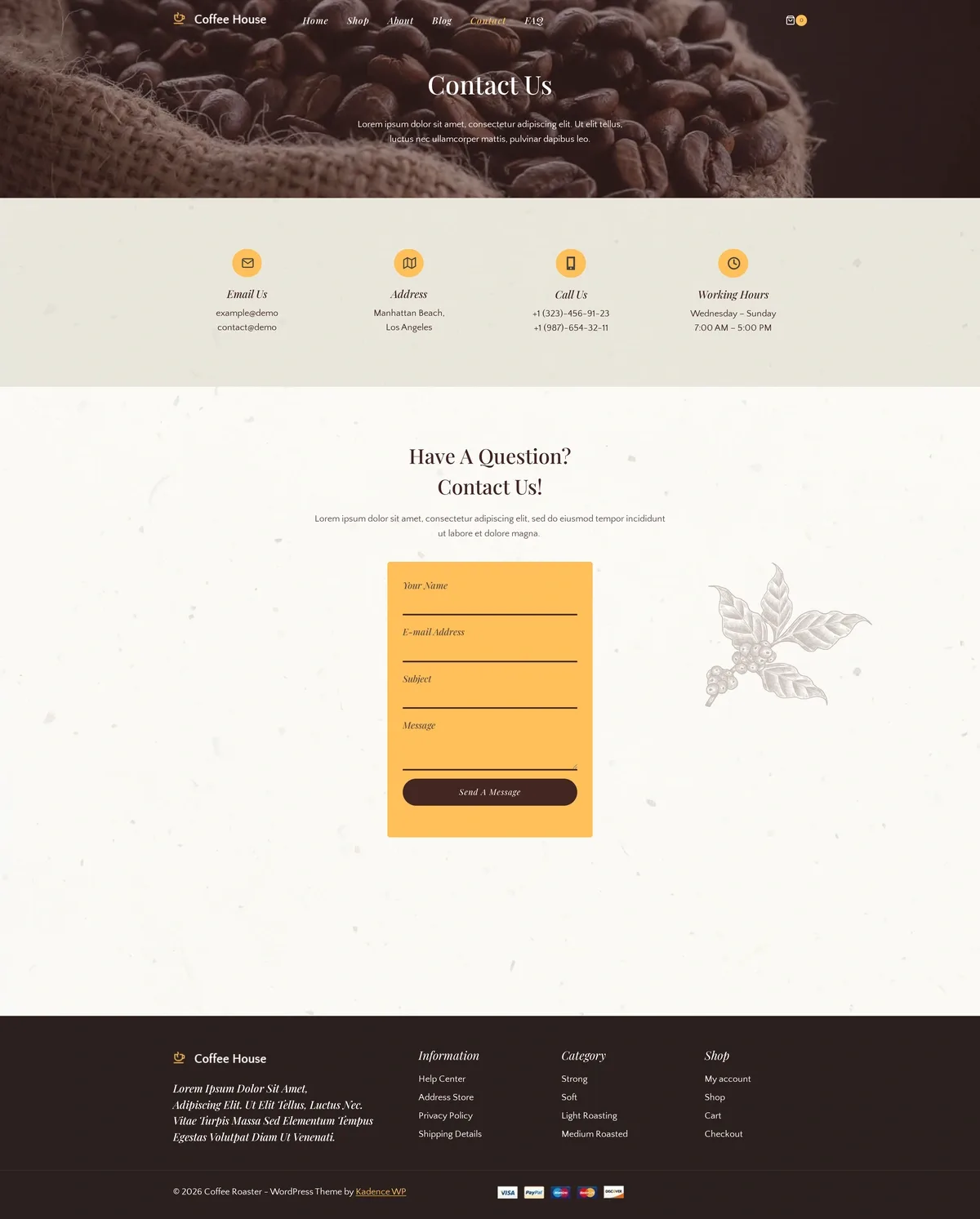 Coffee Roaster 05 联络