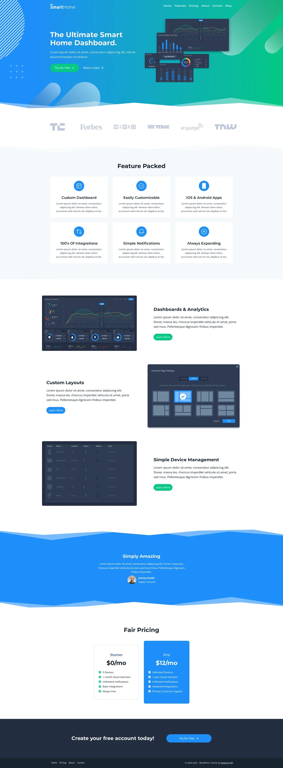 SAAS 软件App产品WordPress模板