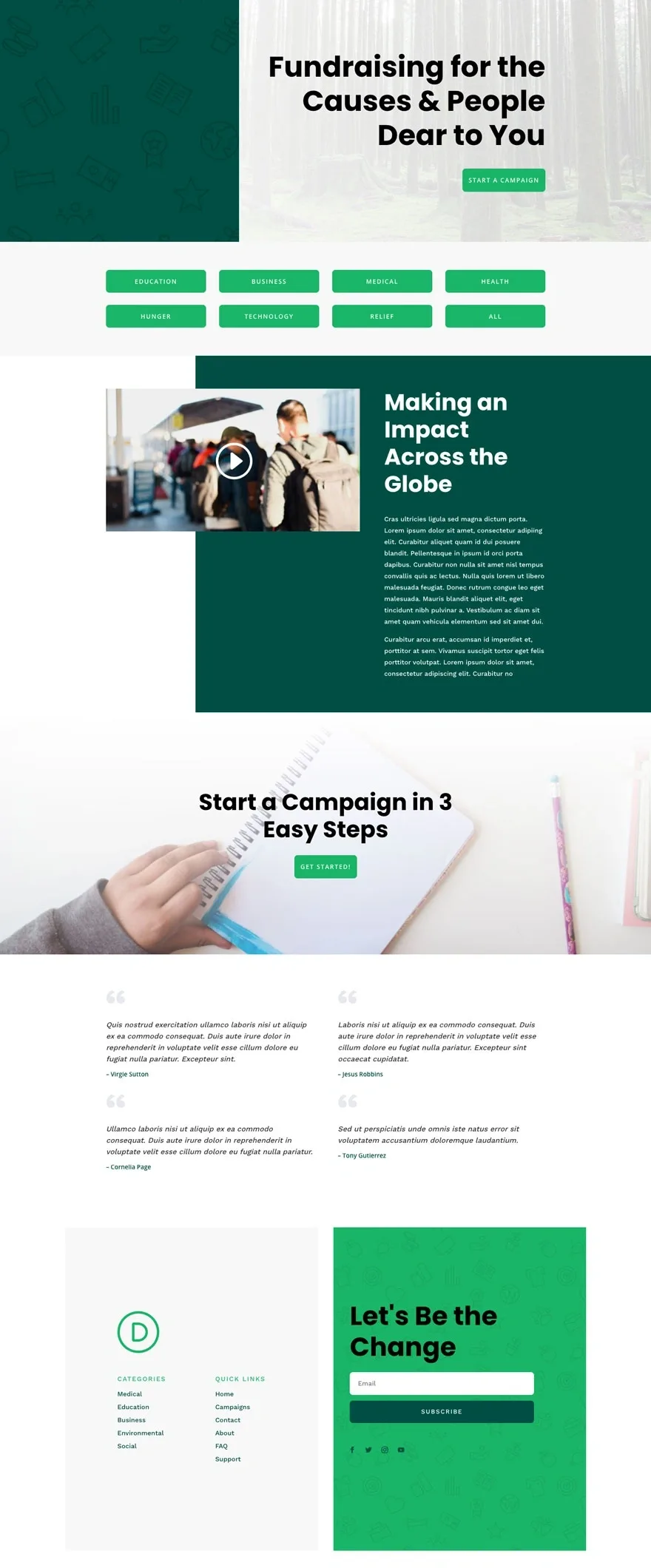 Crowdfunding 公益捐赠WordPress模板