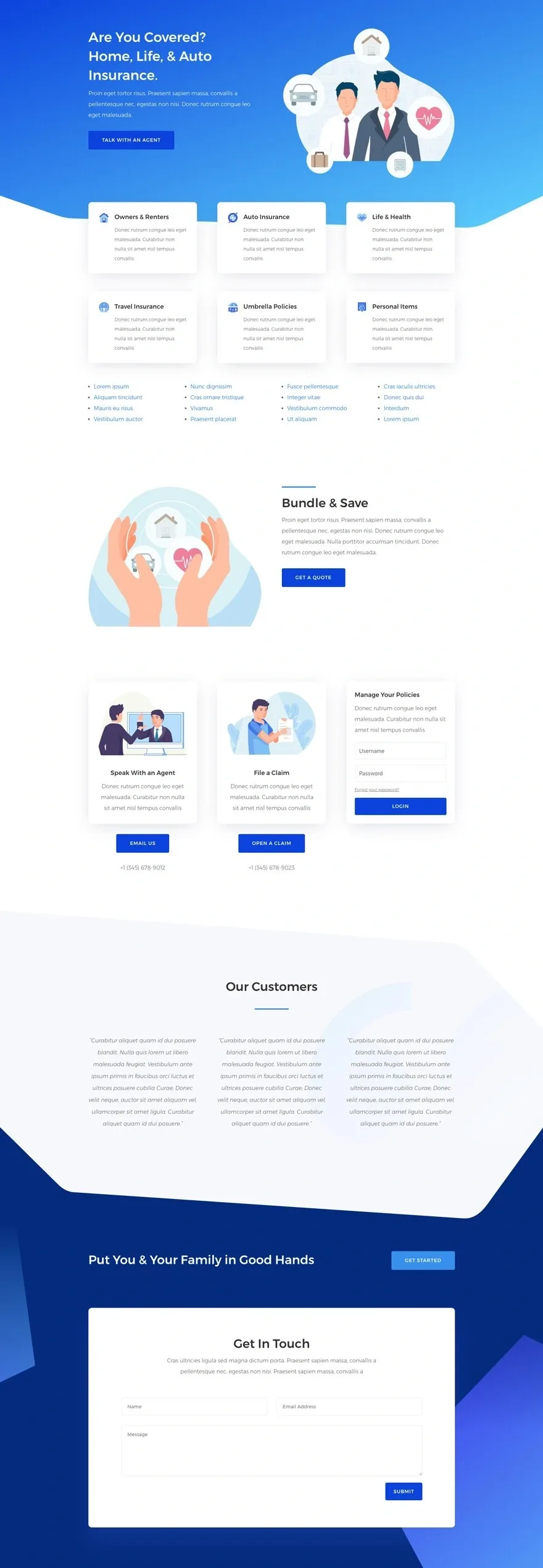 Insurance Agency 保险服务WordPress模板