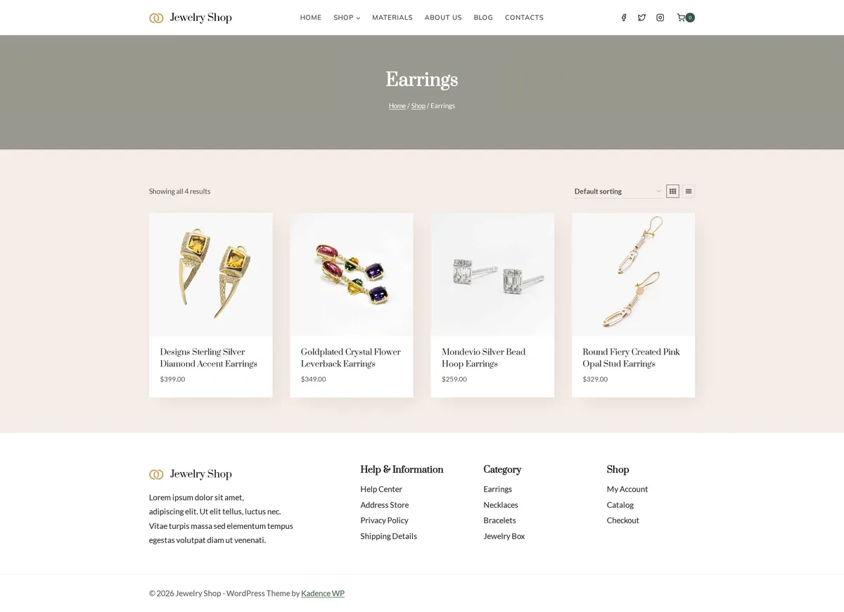 Jewelry Shop 03 耳环