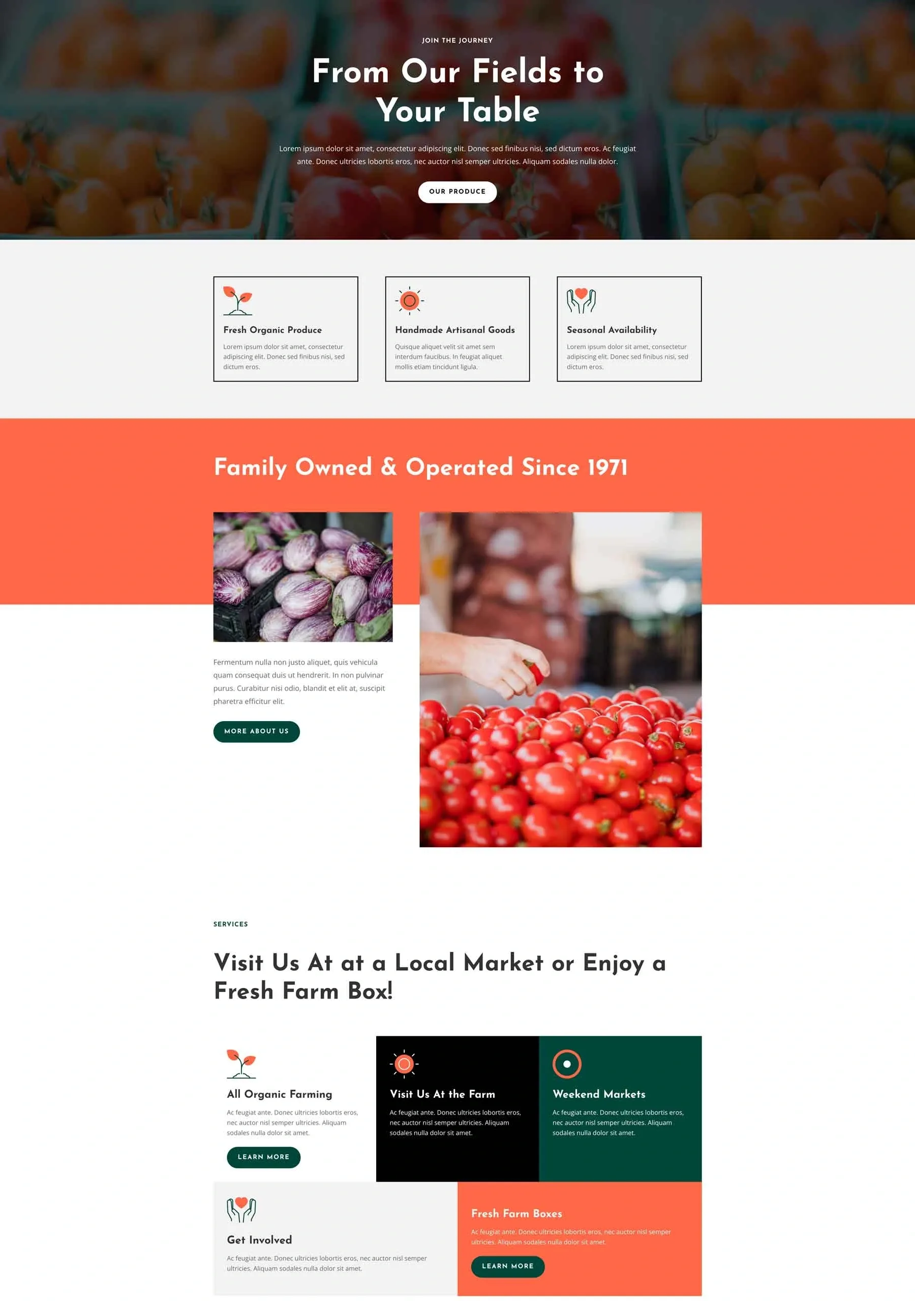 Produce Farm 农业食品WordPress模板