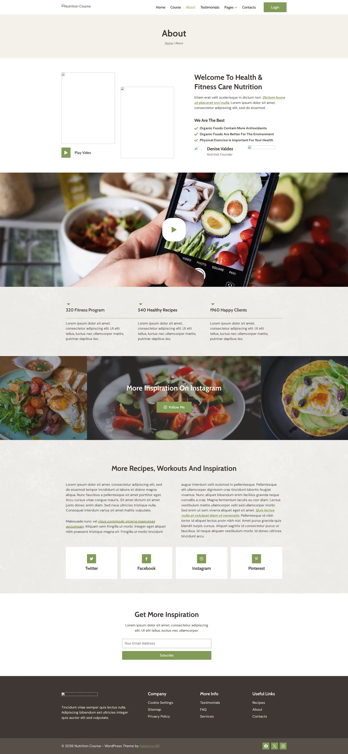 Nutrition Course 03 关于