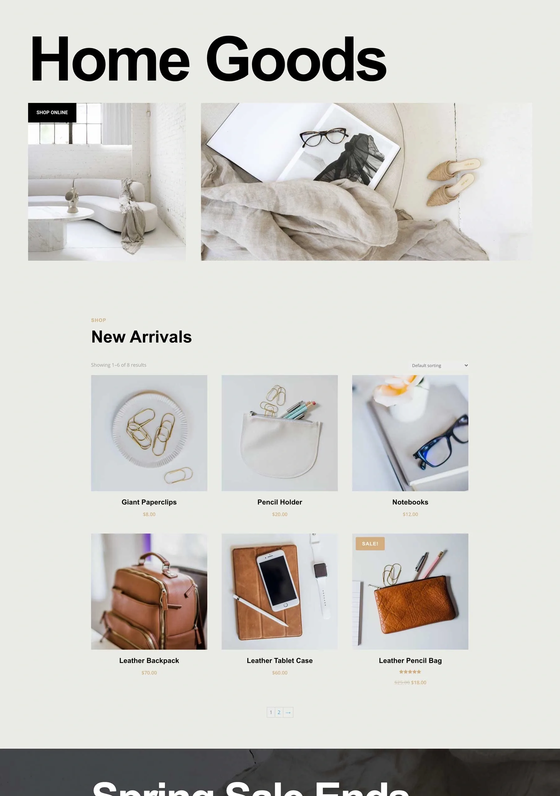 Home Goods 家居用品 家居用品WordPress模板
