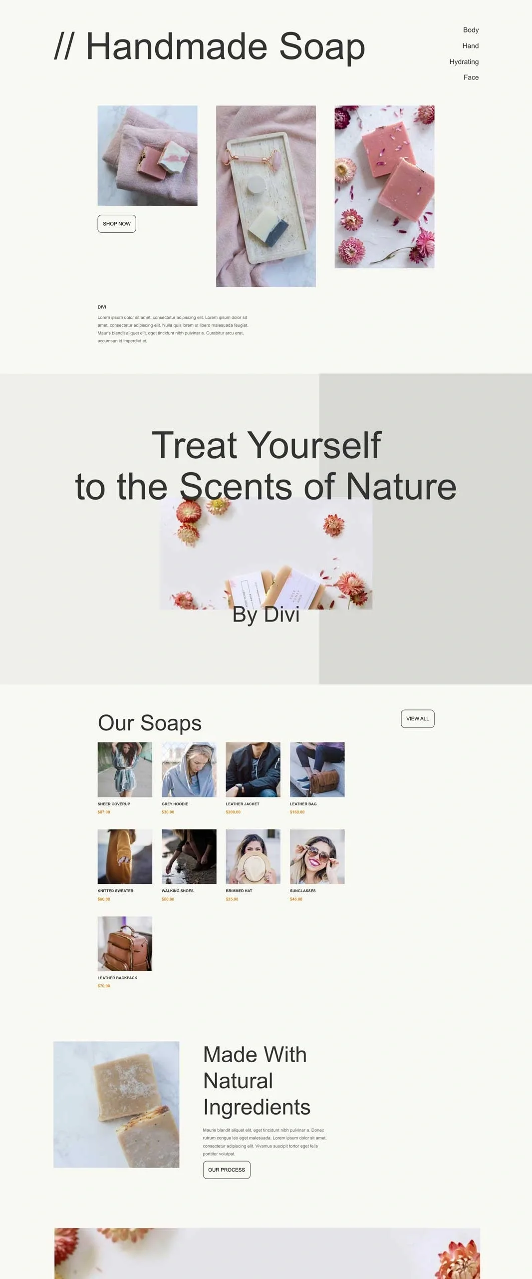 Handmade Soap 手工皂电商WordPress模板