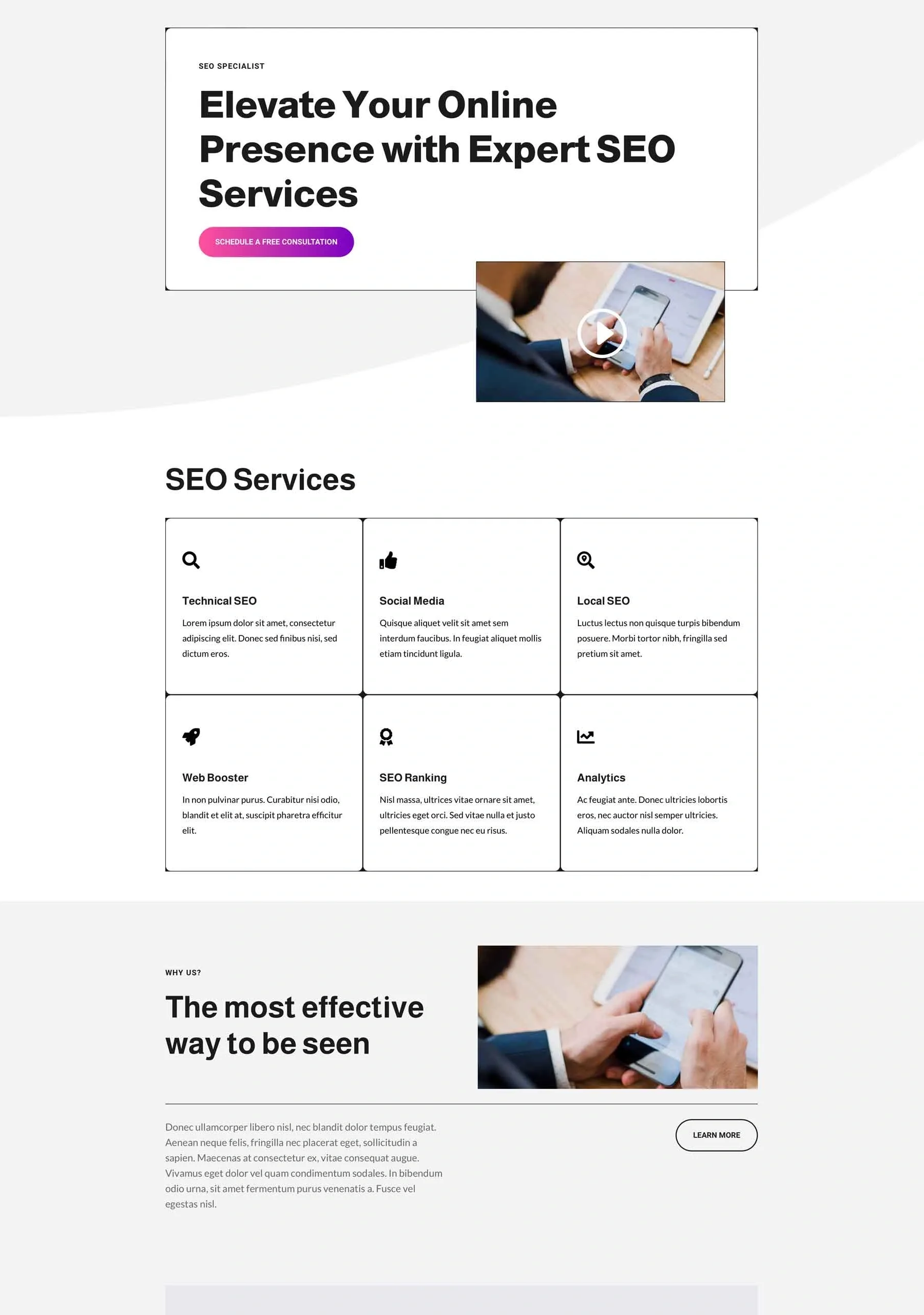 SEO Specialist SEO营销WordPress模板