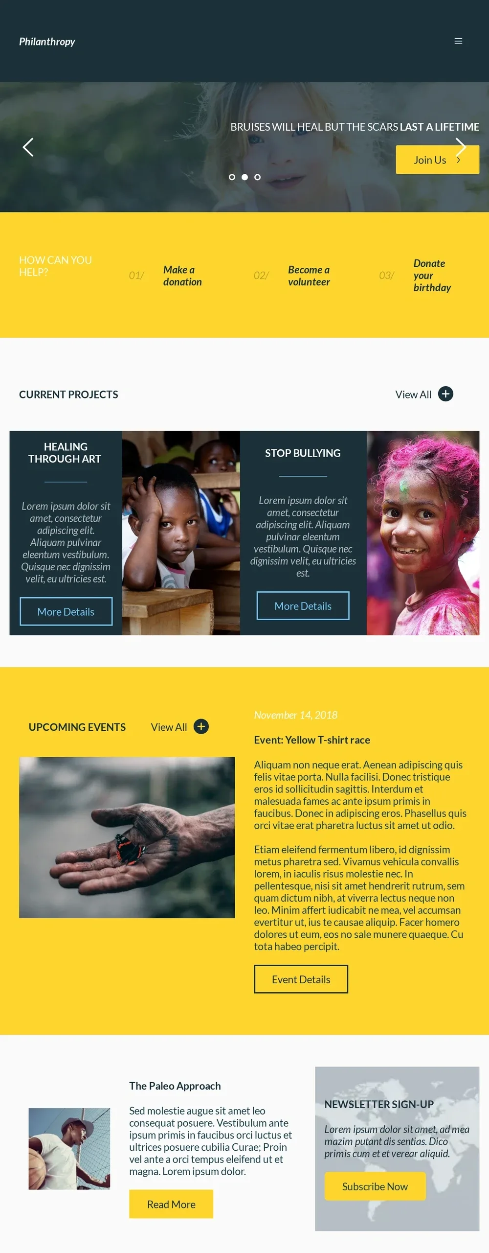 Philanthropy 生活品牌WordPress模板