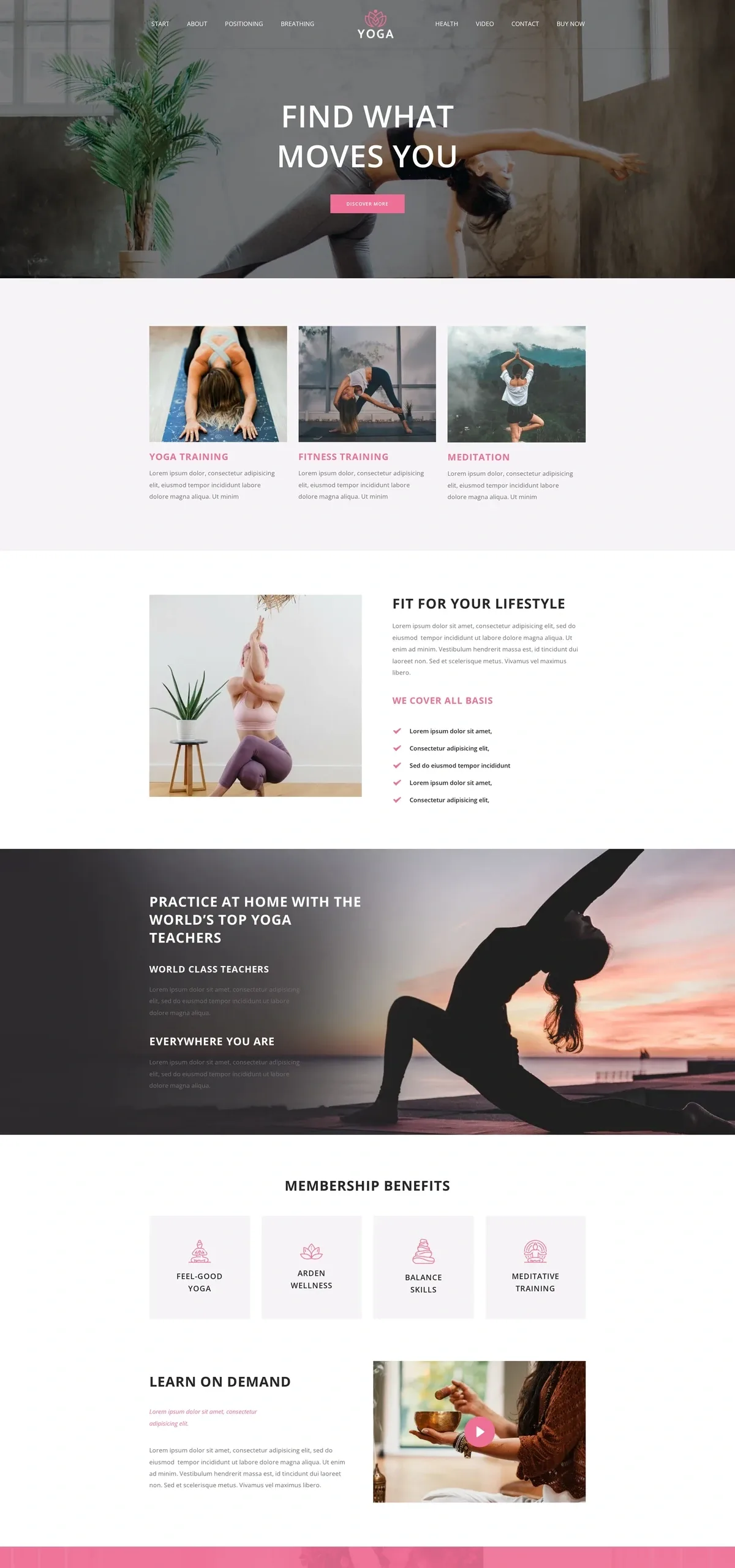Yoga 2 健身瑜伽WordPress模板