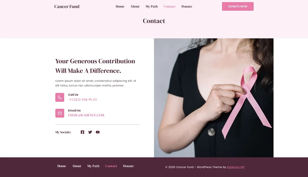 Cancer Fund 04 联络