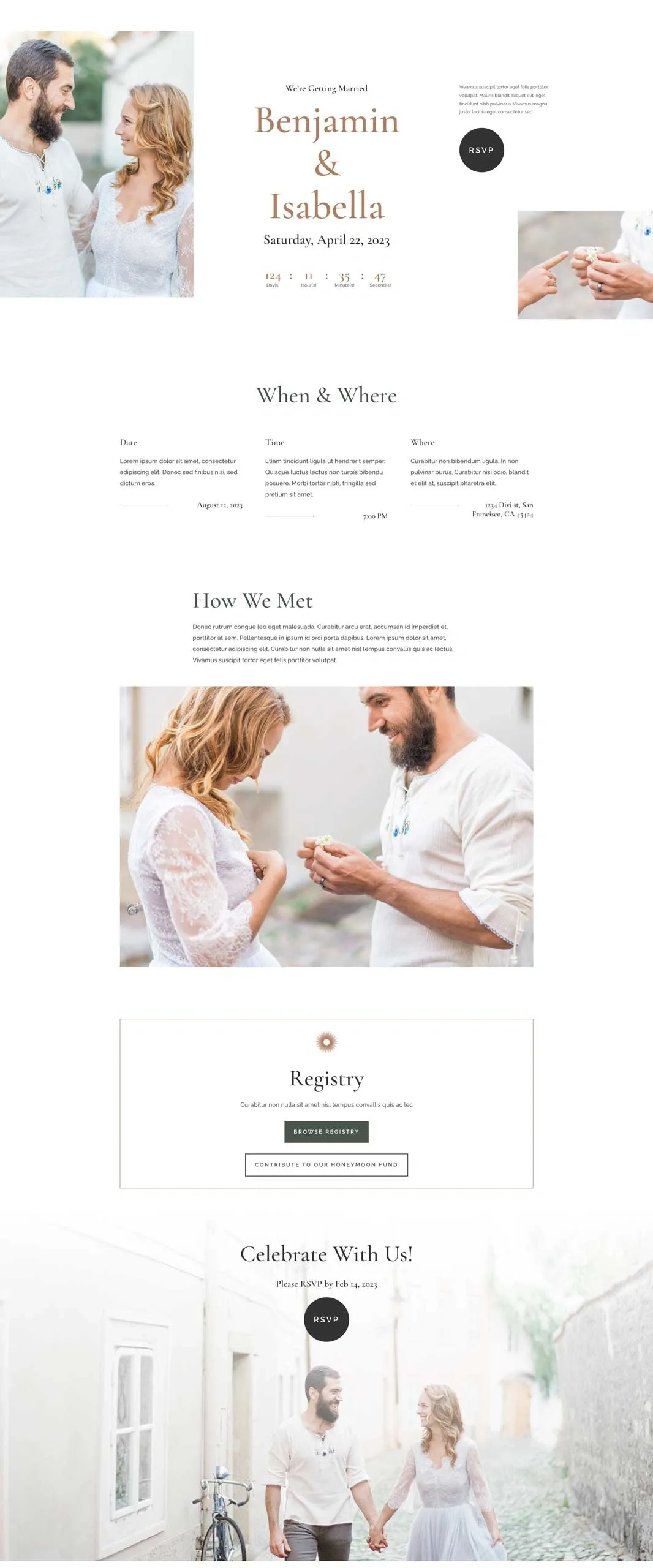 Wedding Invitation 婚礼策划WordPress模板