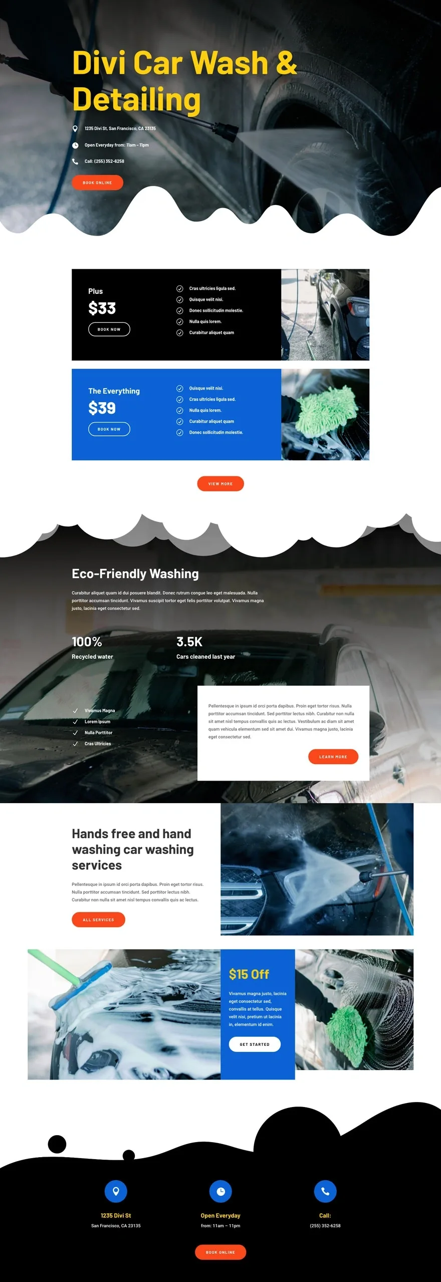 Car Wash 汽车服务WordPress模板