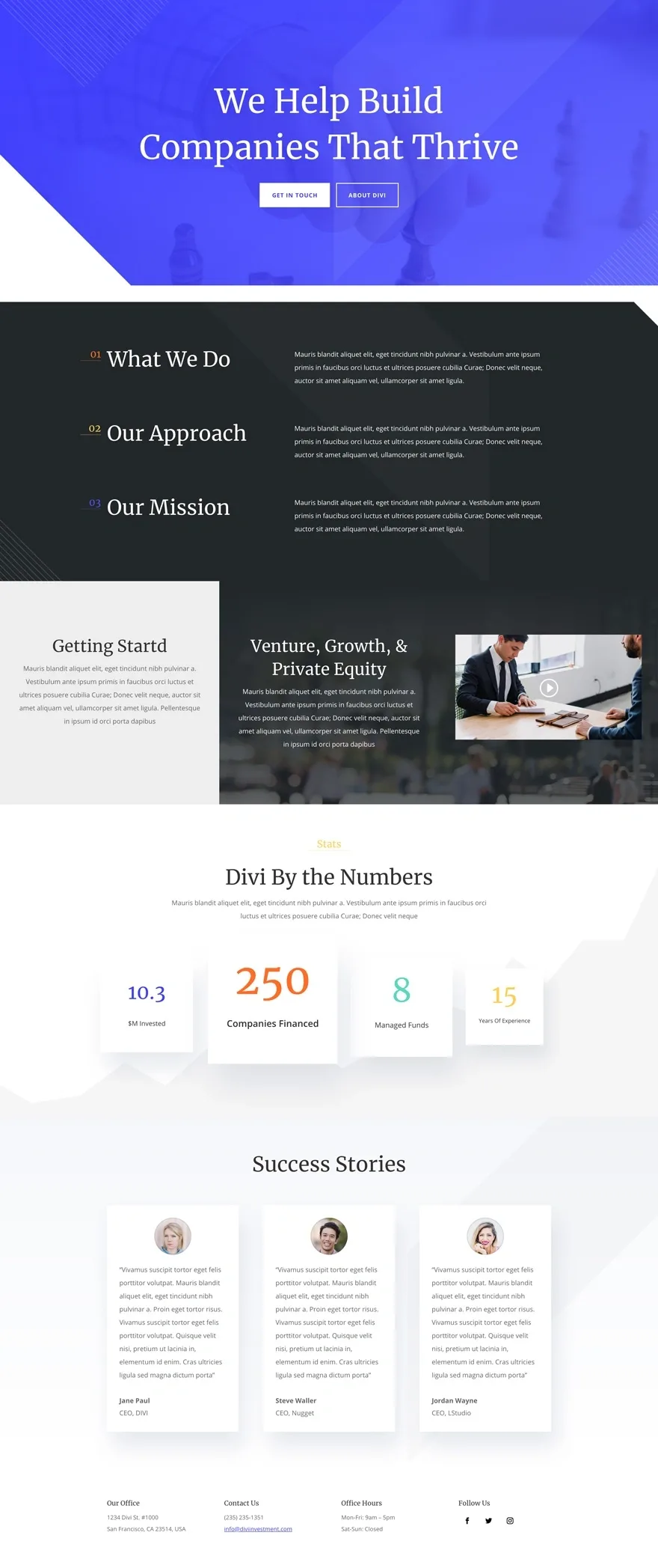 Venture Capital Firm 风险投资WordPress模板