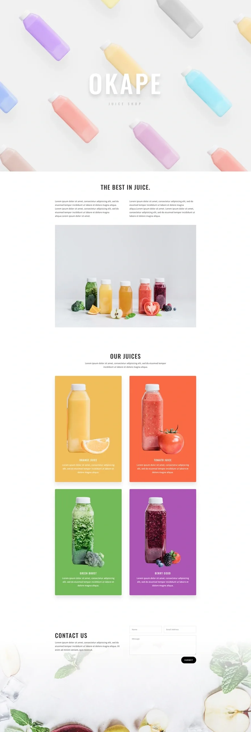 Juice Shop 餐饮品牌WordPress模板