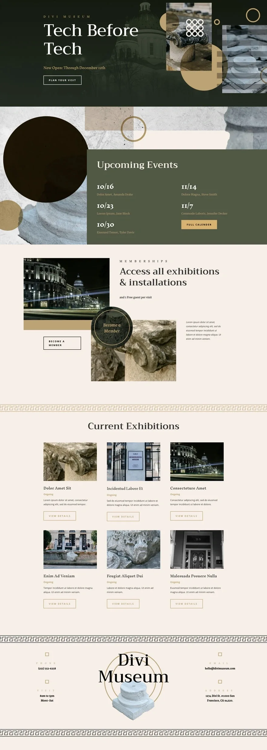 Museum 艺术展示WordPress模板