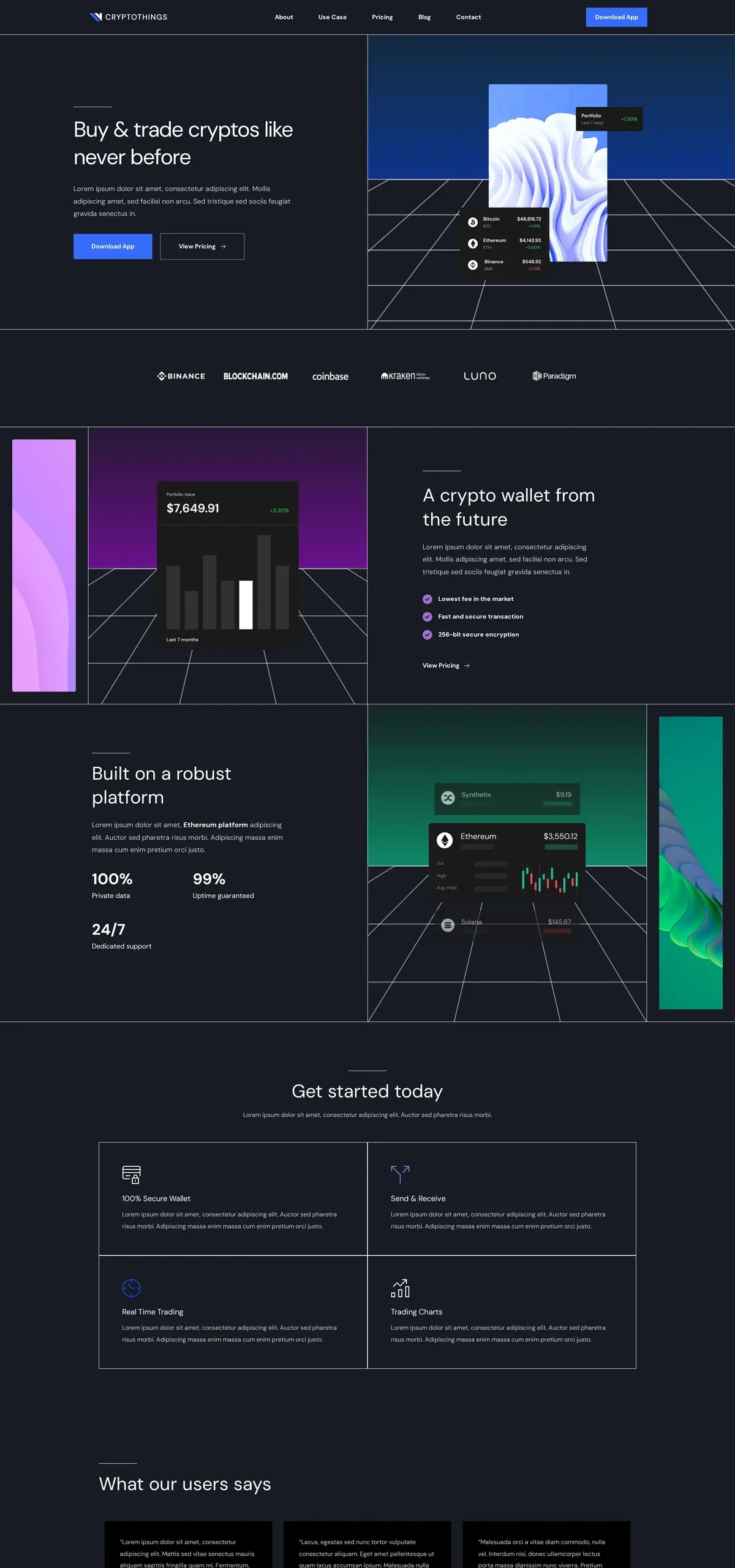 Crypto Things 金融保险WordPress模板