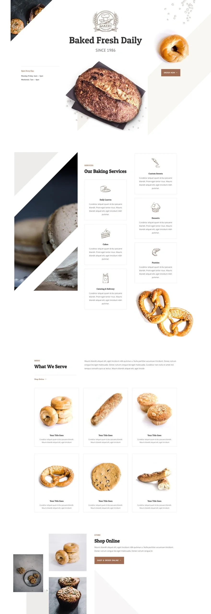 Bakery 餐饮品牌WordPress模板