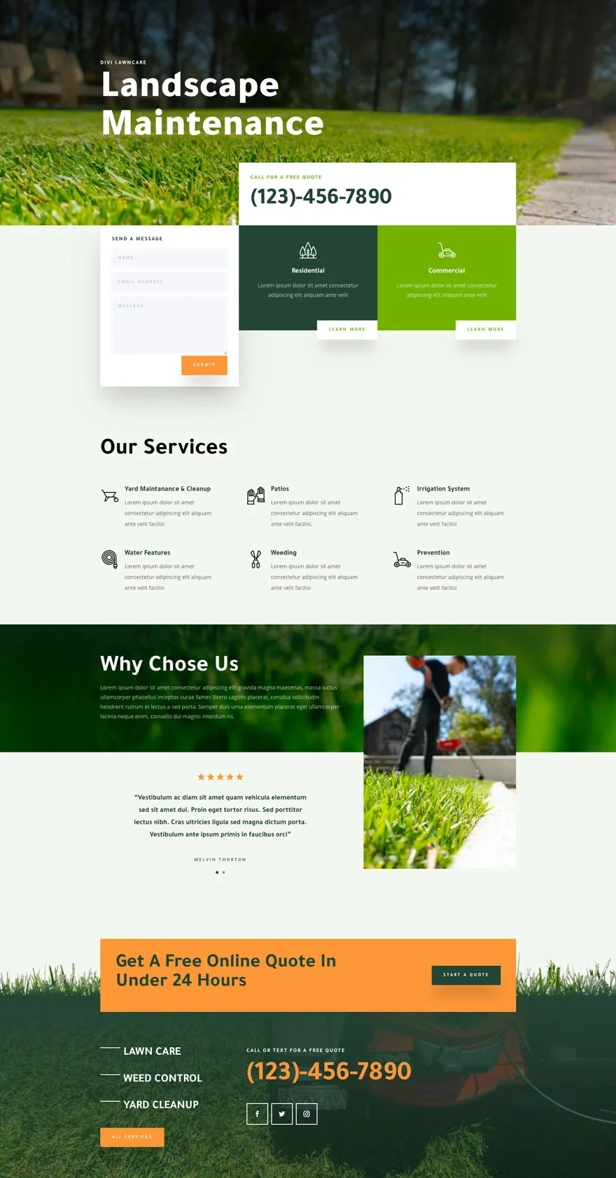Landscape Maintenance 景观维护WordPress模板