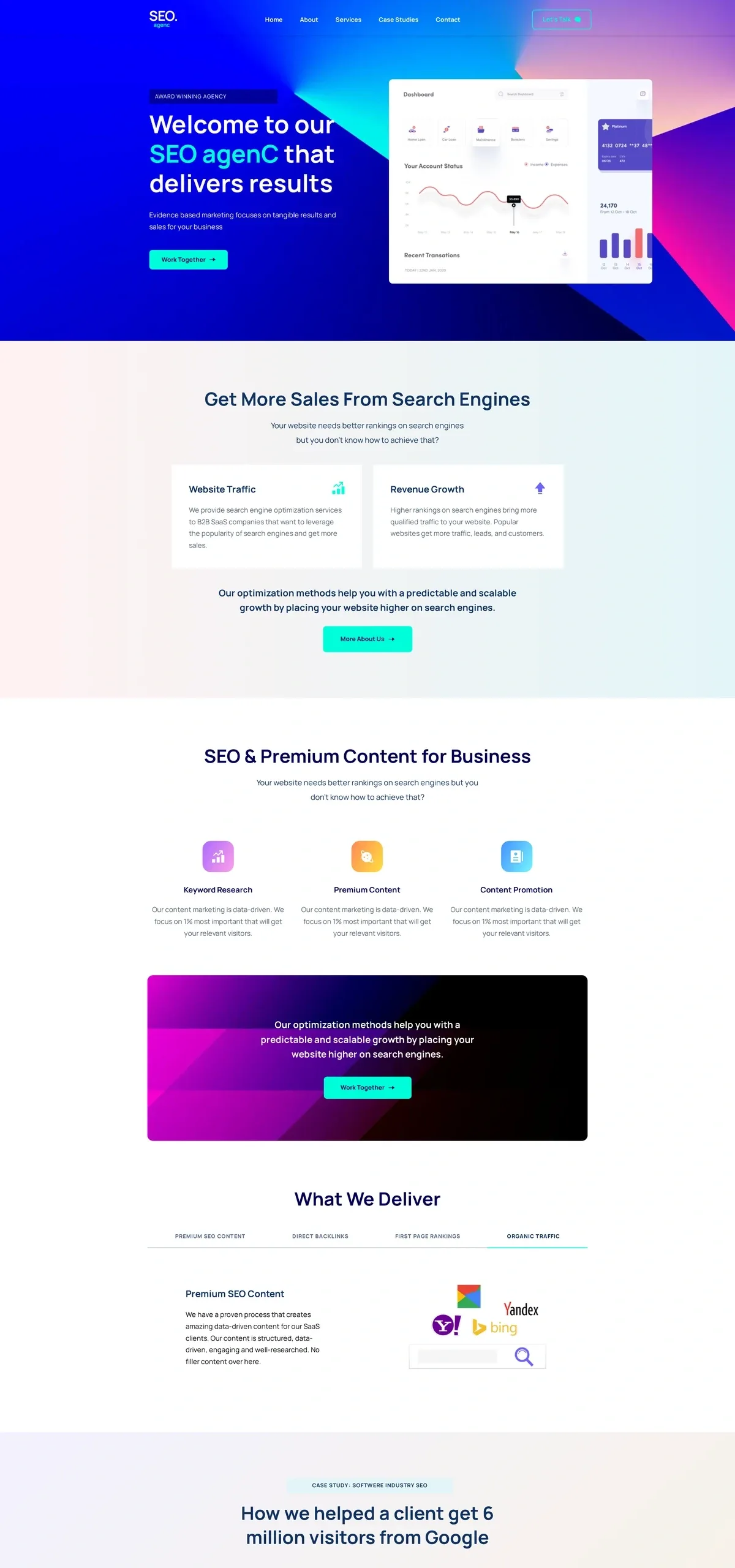 SEO Agency 企业顾问WordPress模板