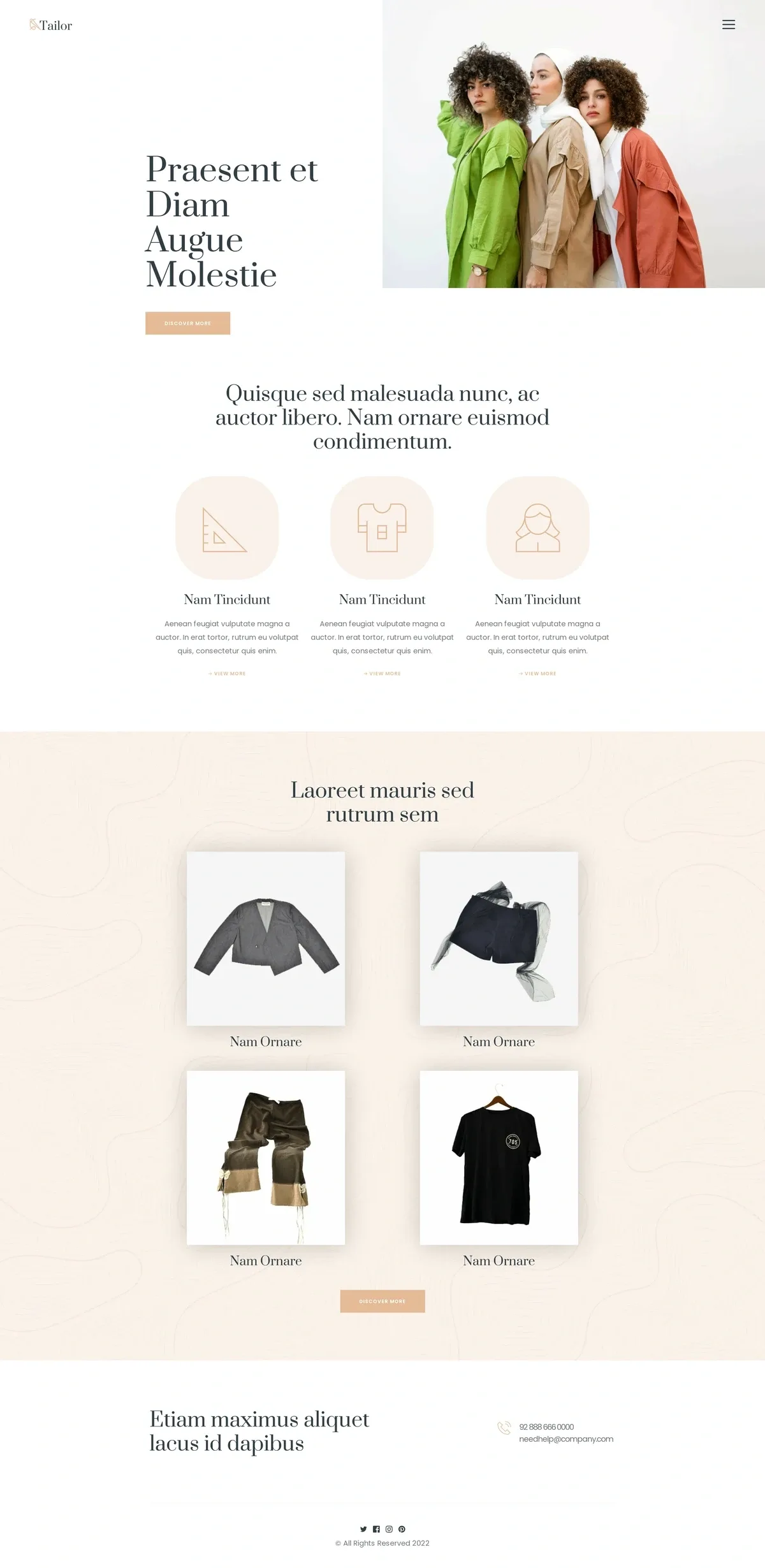 Tailor 2 时尚品牌WordPress模板