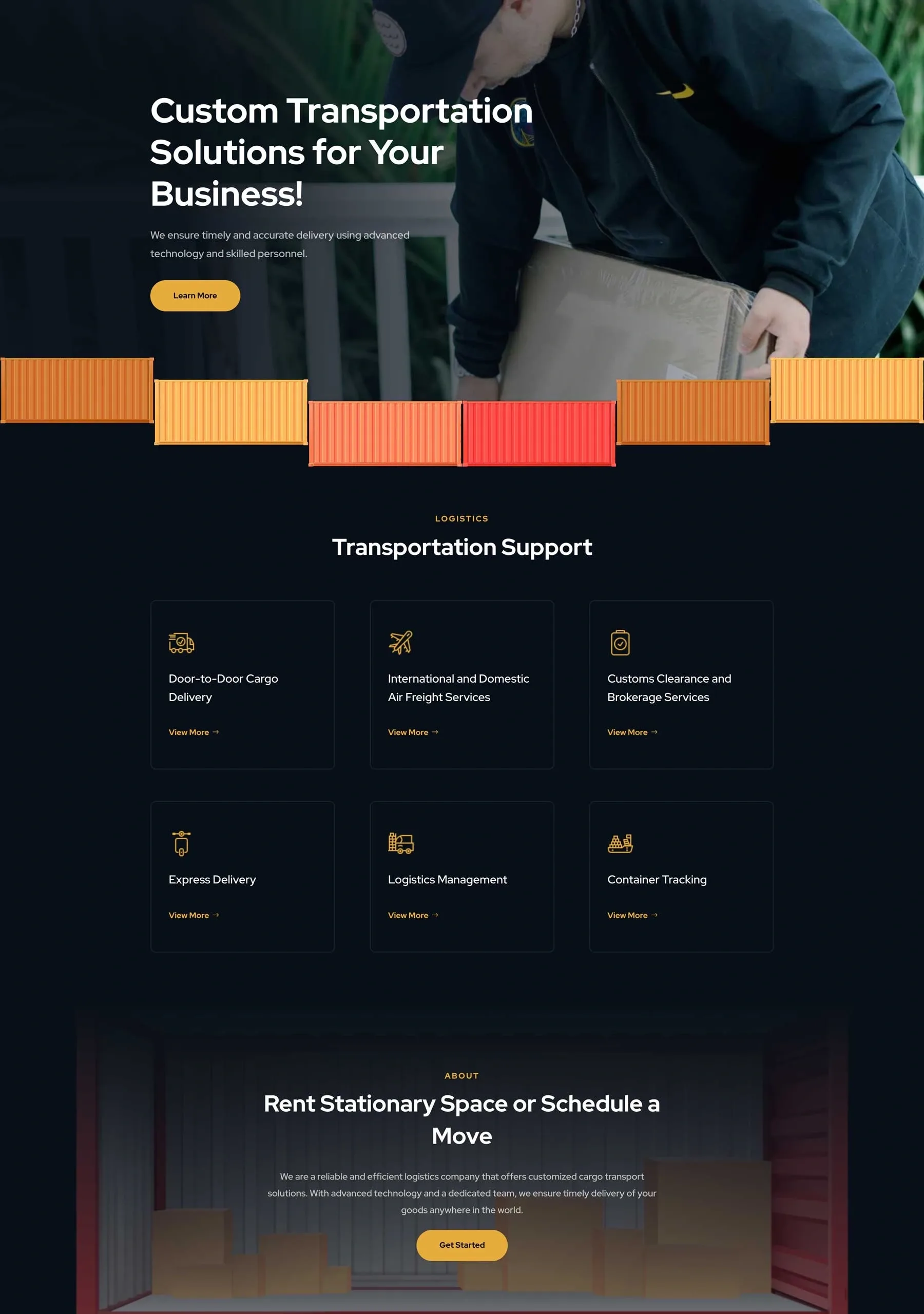 Transport Company 物流运输WordPress模板